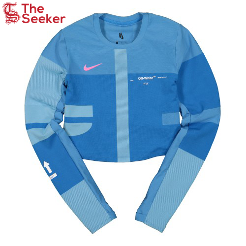 OFF-WHITE x Nike Women's Easy Run Top Photo Blue