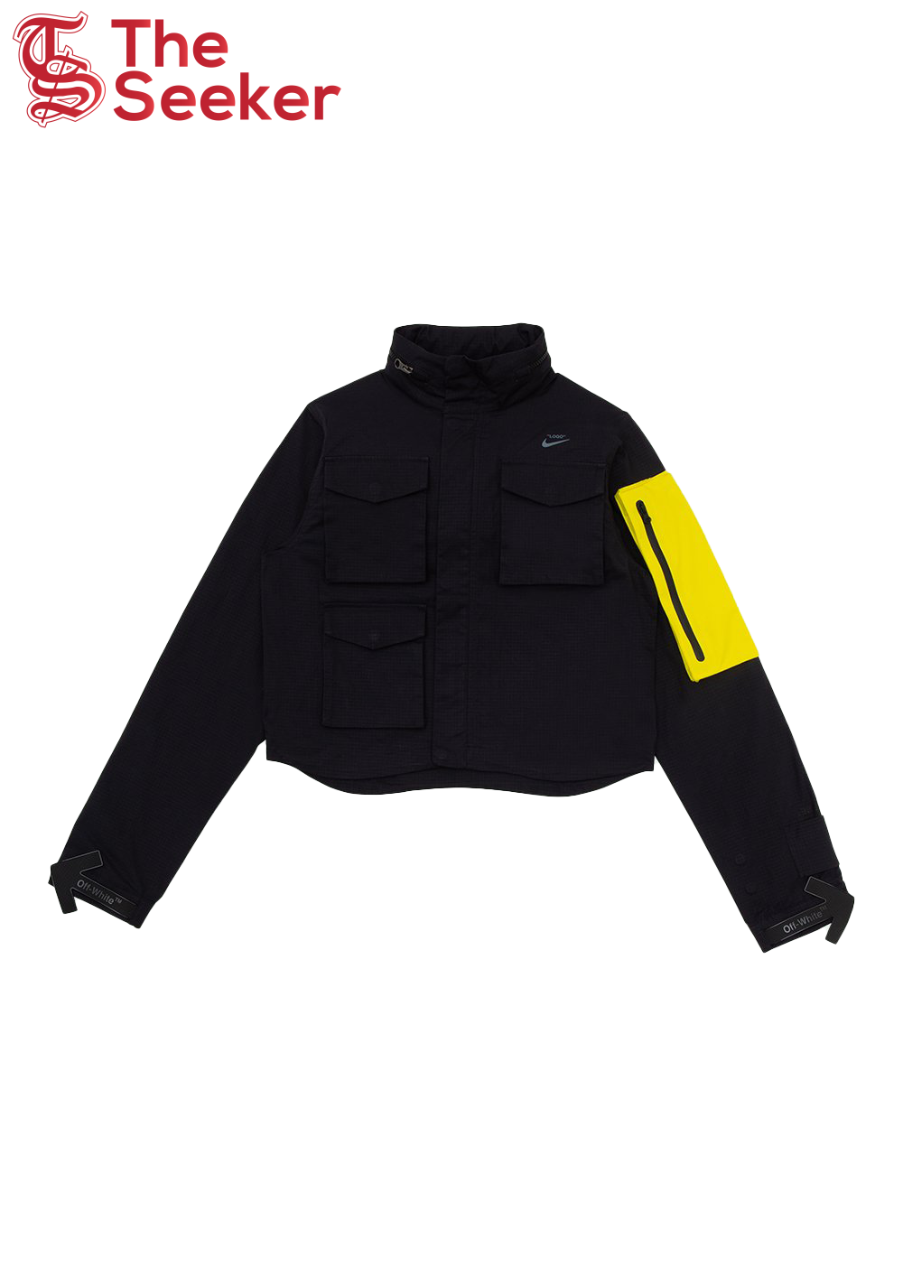 OFF-WHITE x Nike Women's Running Jacket Black/Yellow