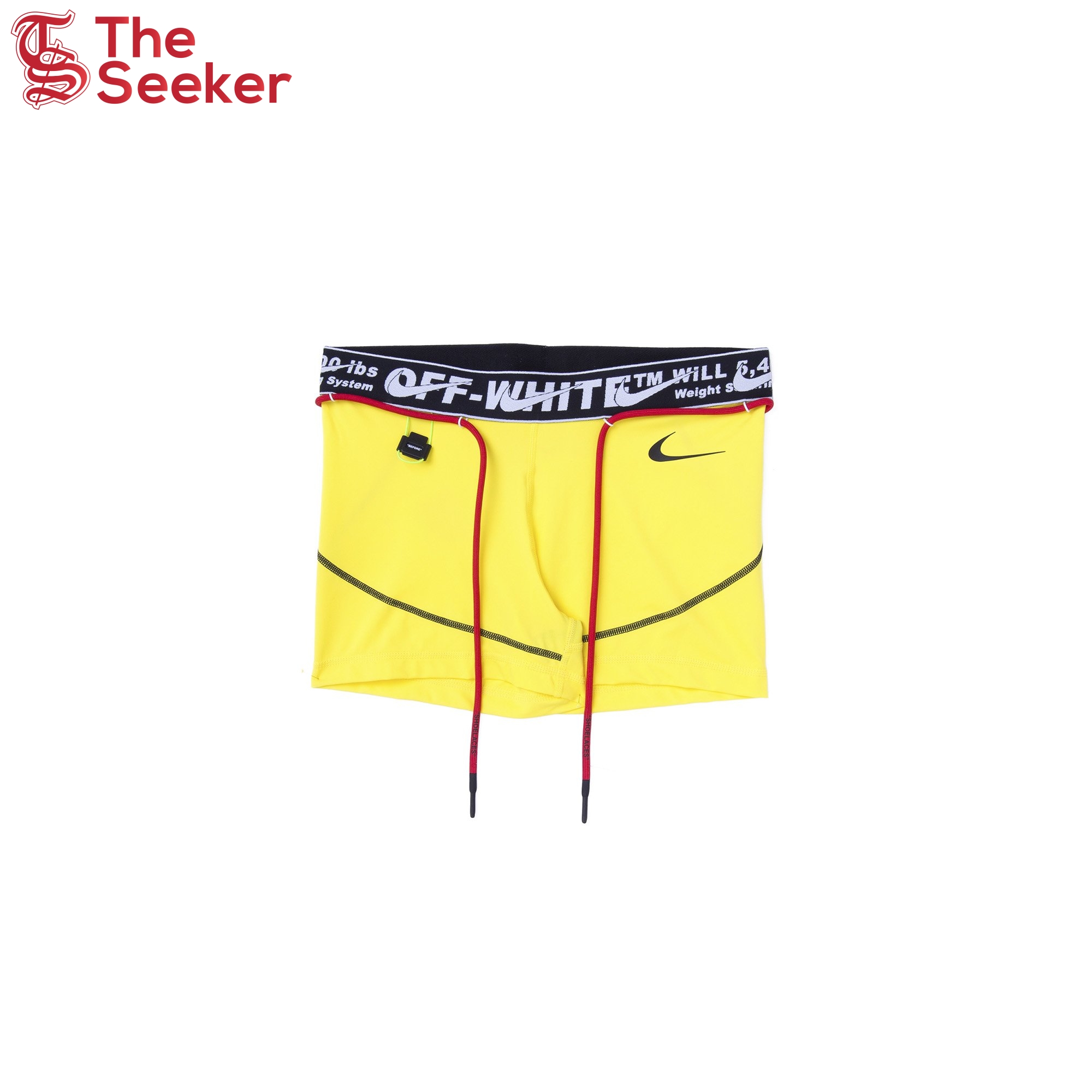 OFF-WHITE x Nike Women's Training Shorts Opti Yellow