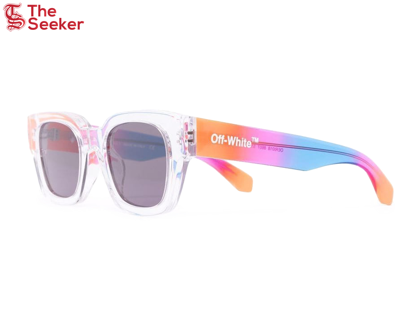 OFF-WHITE Zurich Rainbow Frame Sunglasses Clear/Multi (OERI018S22PLA0018607)