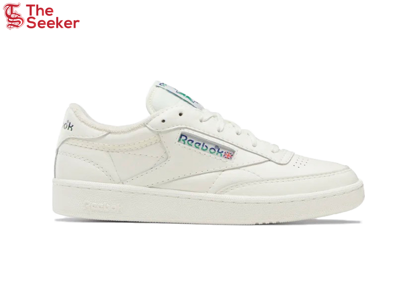 Reebok Club C 85 Chalk Cobalt Glen Green Logo