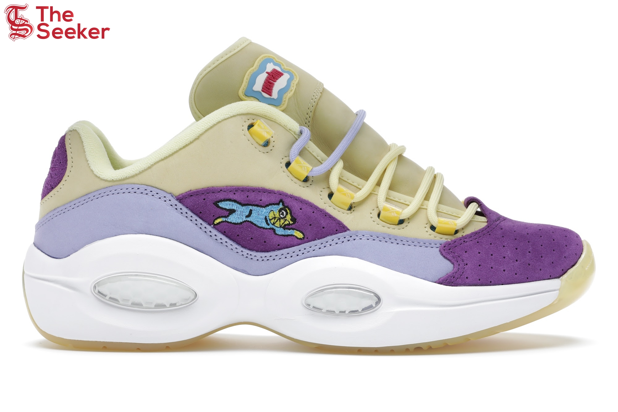 Reebok Question Low BBC Ice Cream Running Dog Yellow Purple