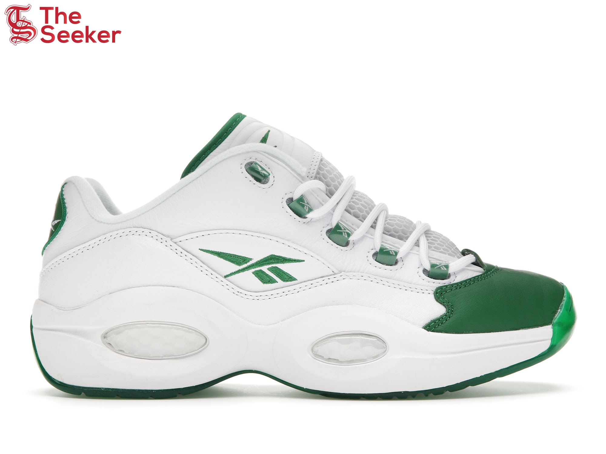 Reebok Question Low Green Toe