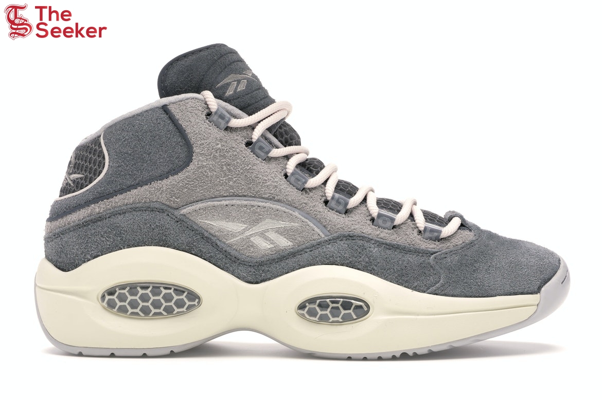 Reebok Question Mid Grey Suede