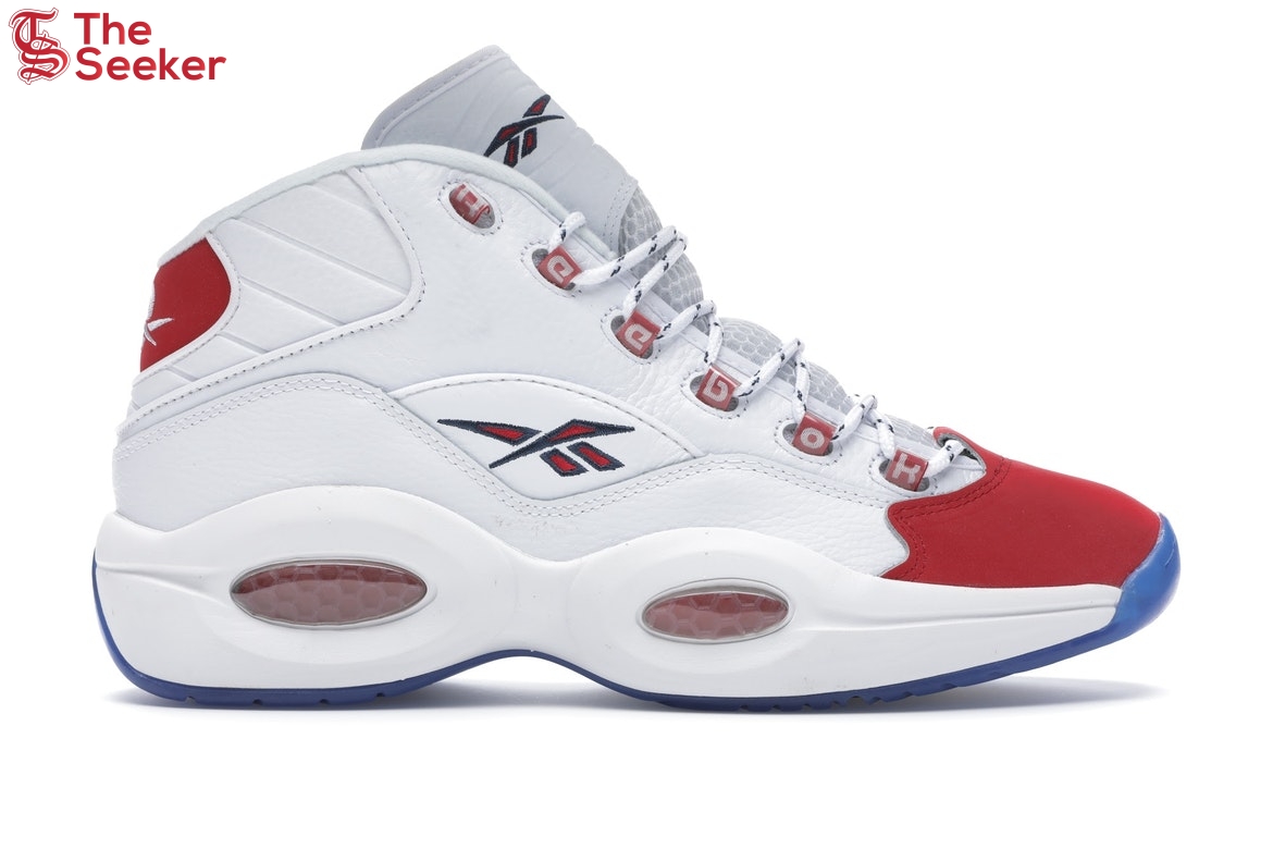 Reebok Question Mid Red Toe 25th Anniversary