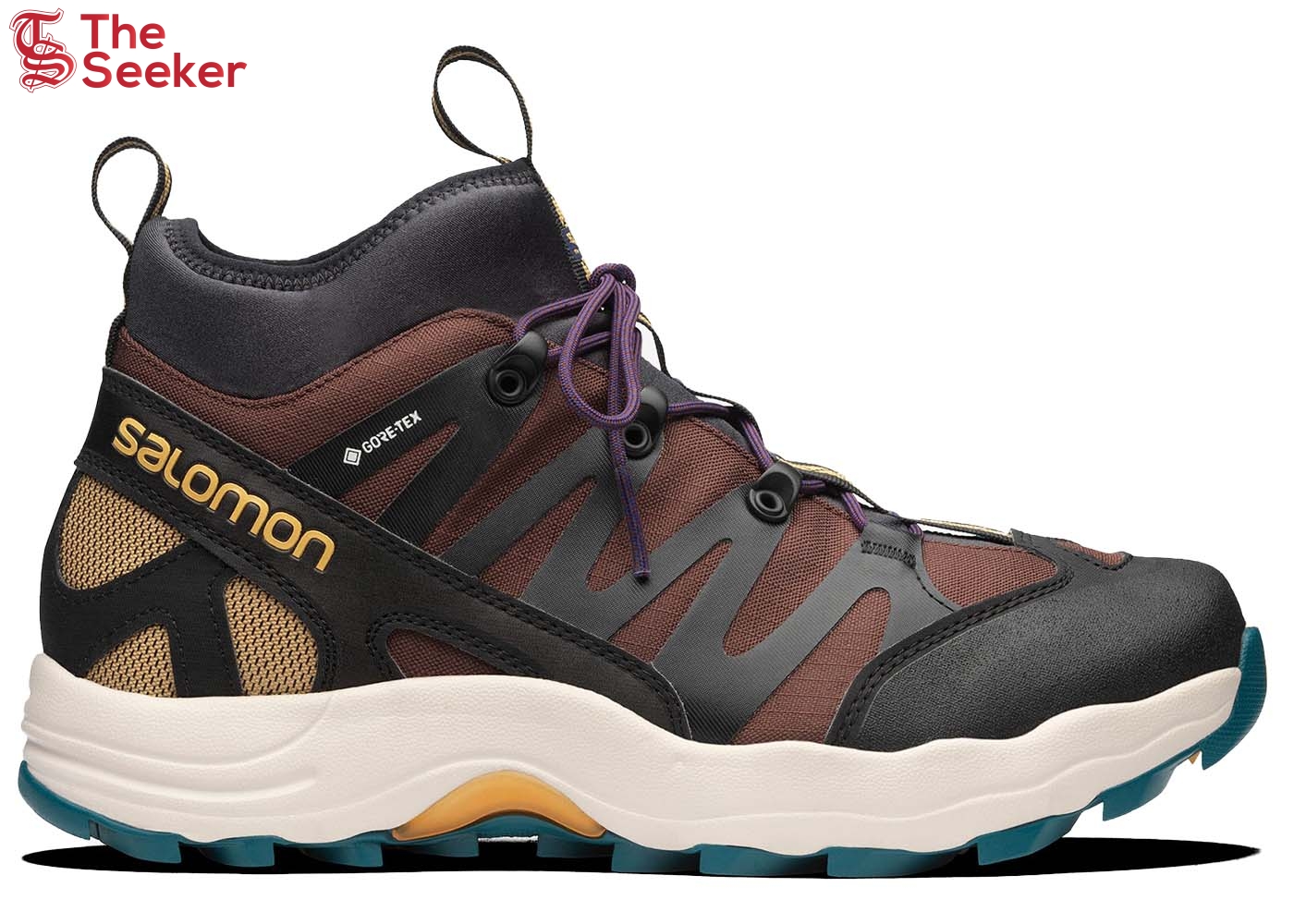 Salomon XA-Pro 1 Mid Gore-Tex Black Chocolate Brown Blue