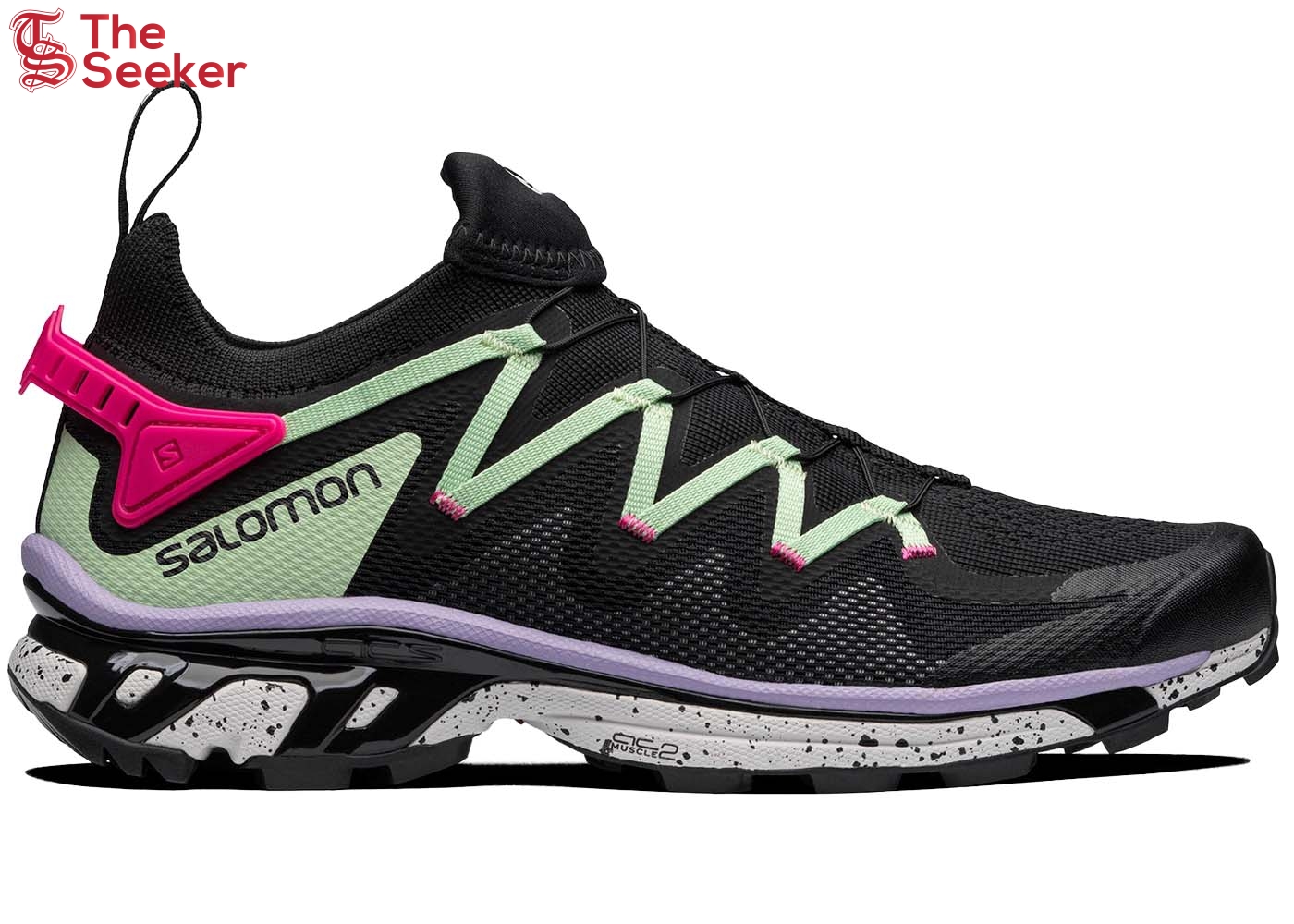 Salomon XT-Rush Black Patina Green Pink