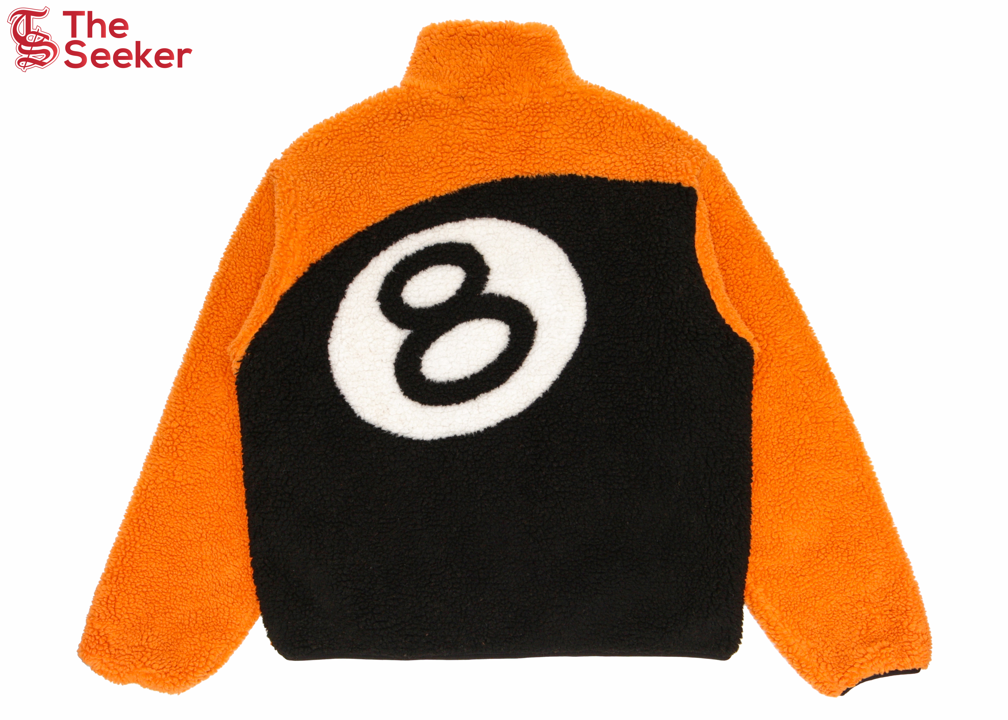 Stussy 8 Ball Sherpa Reversible Jacket Orange