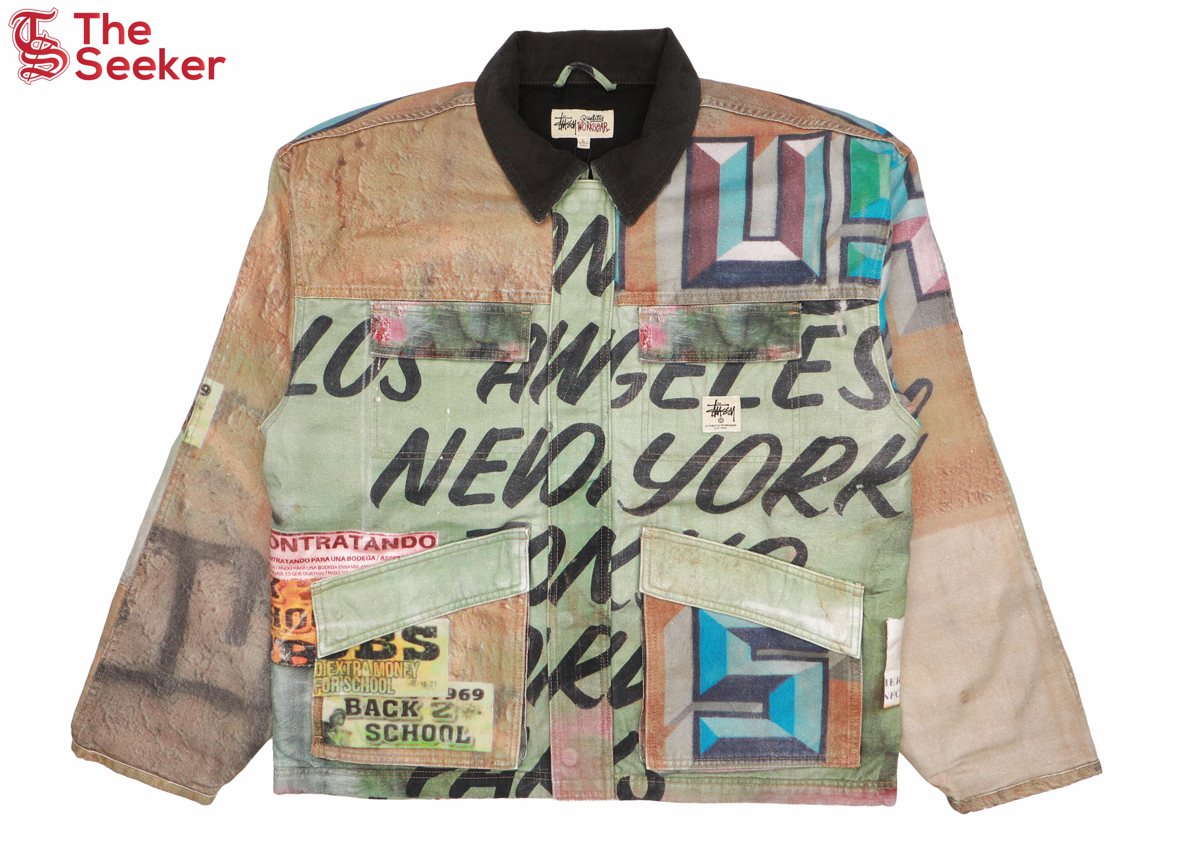 Stussy Alfonso Canvas Shop Jacket Multicolor
