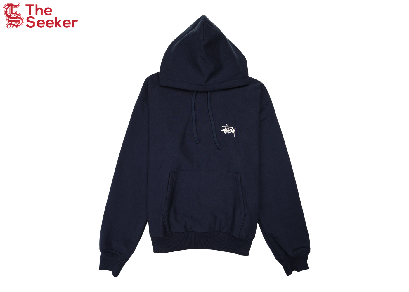 Stussy Basic Hoodie Navy/White