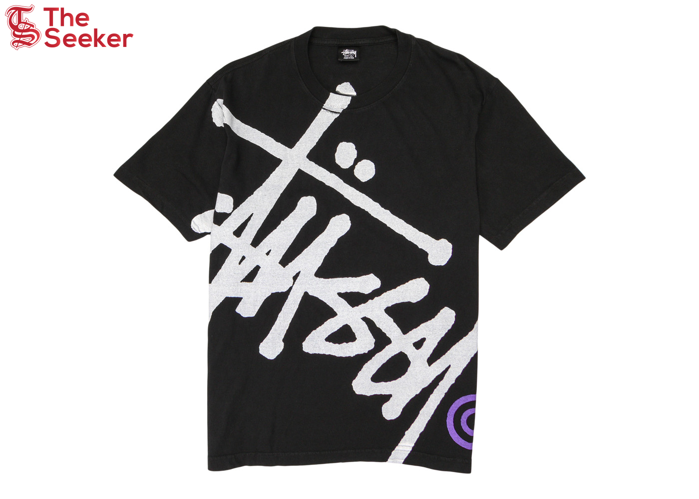 Stussy Big Basic Pigment Dyed Tee Black/Purple