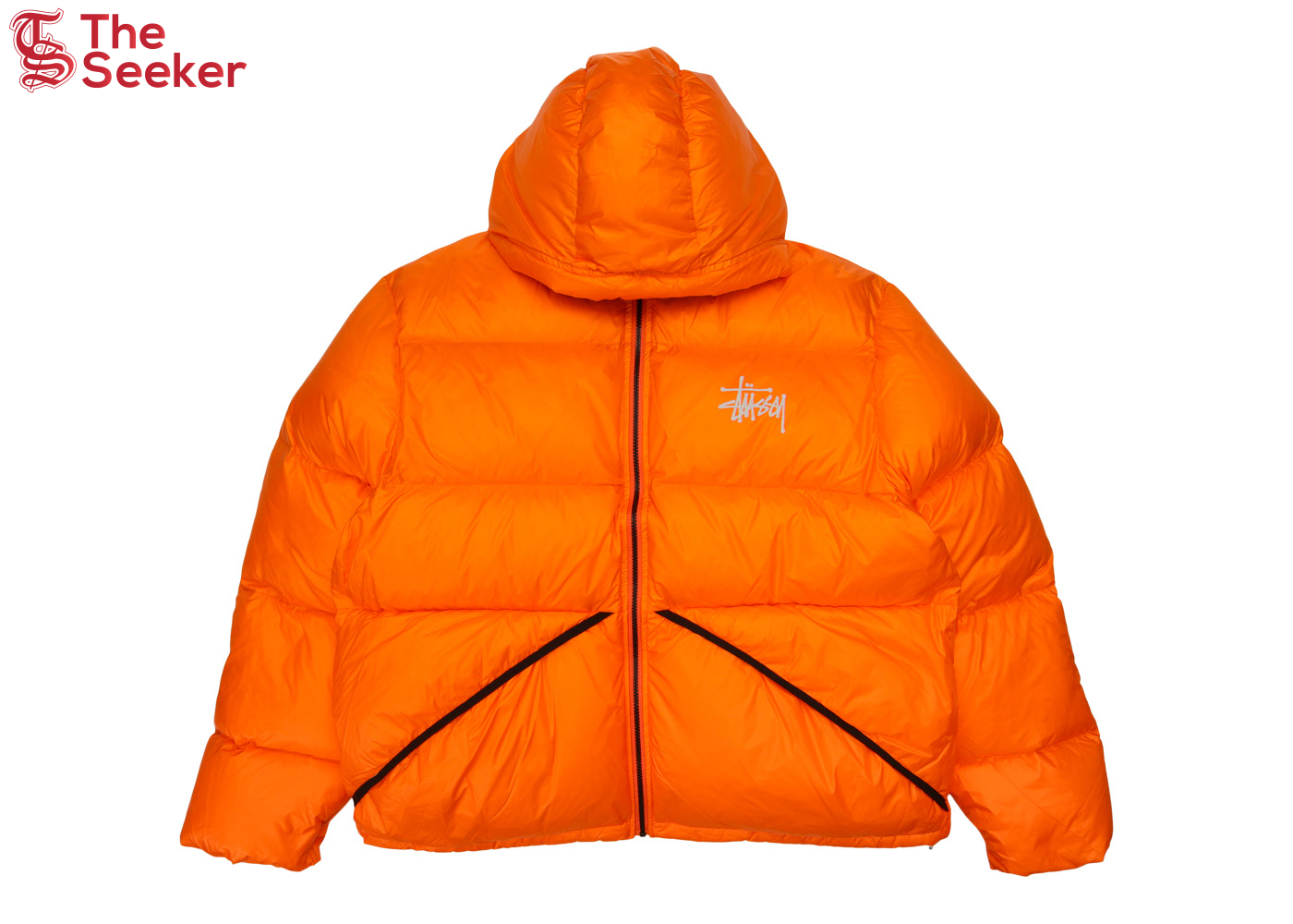 Stussy Micro Ripstop Down Parka Jacket Orange