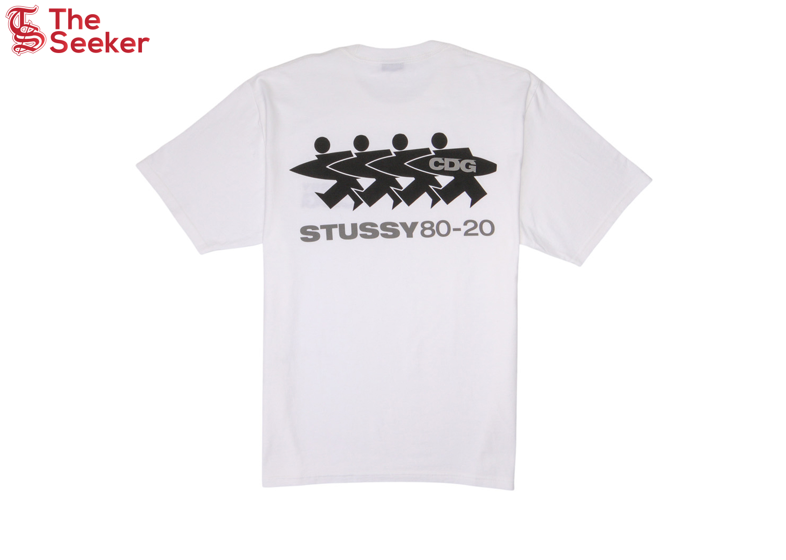 Stussy x CDG Surfman T-shirt White