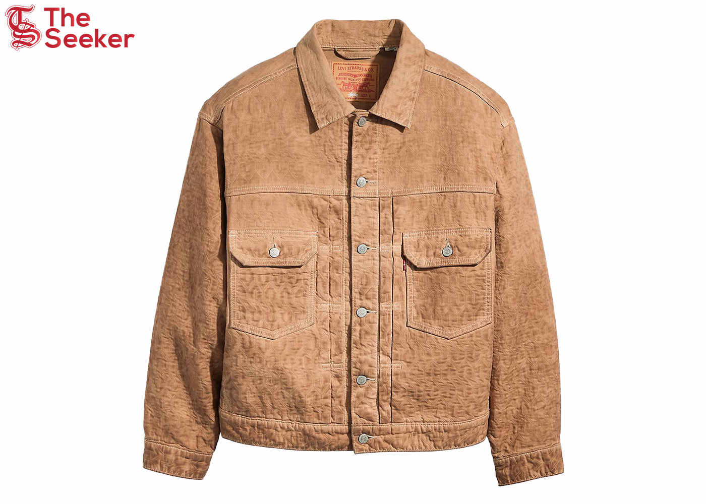 Stussy x Levi's Dyed Jacquard Jacket Brown