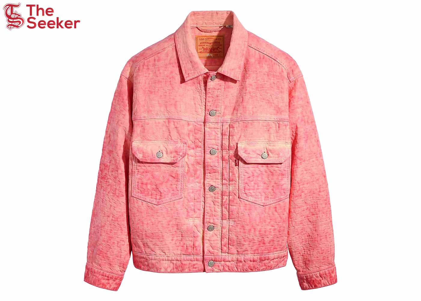 Stussy x Levi's Dyed Jacquard Jacket Pink