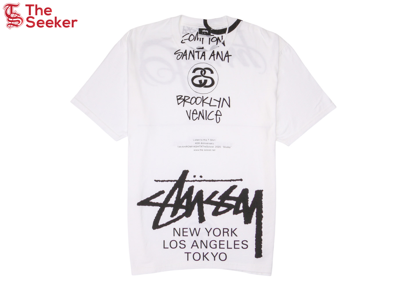 Stussy x Takahiro Miyashita The Soloist World Tour Collection T Shirt White