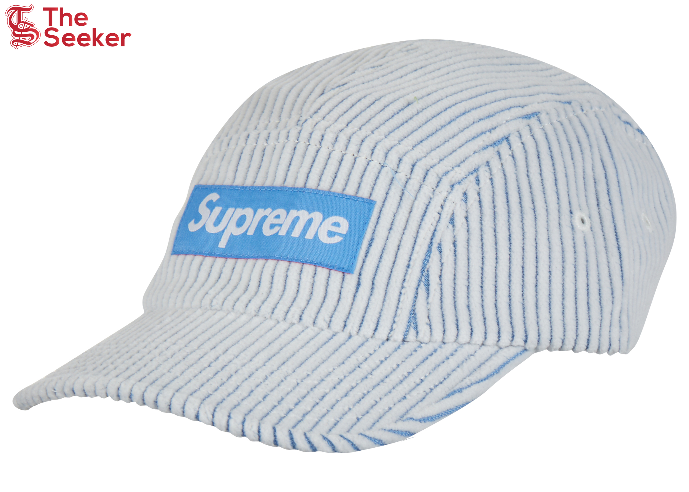 Supreme 2-Tone Corduroy Camp Cap White