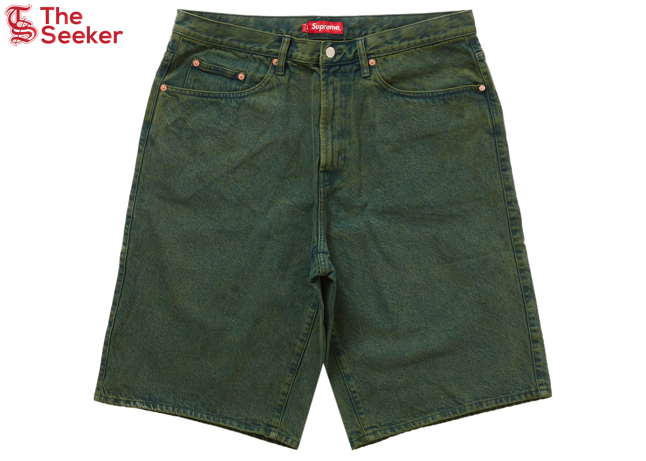 Supreme Baggy Denim Short Green