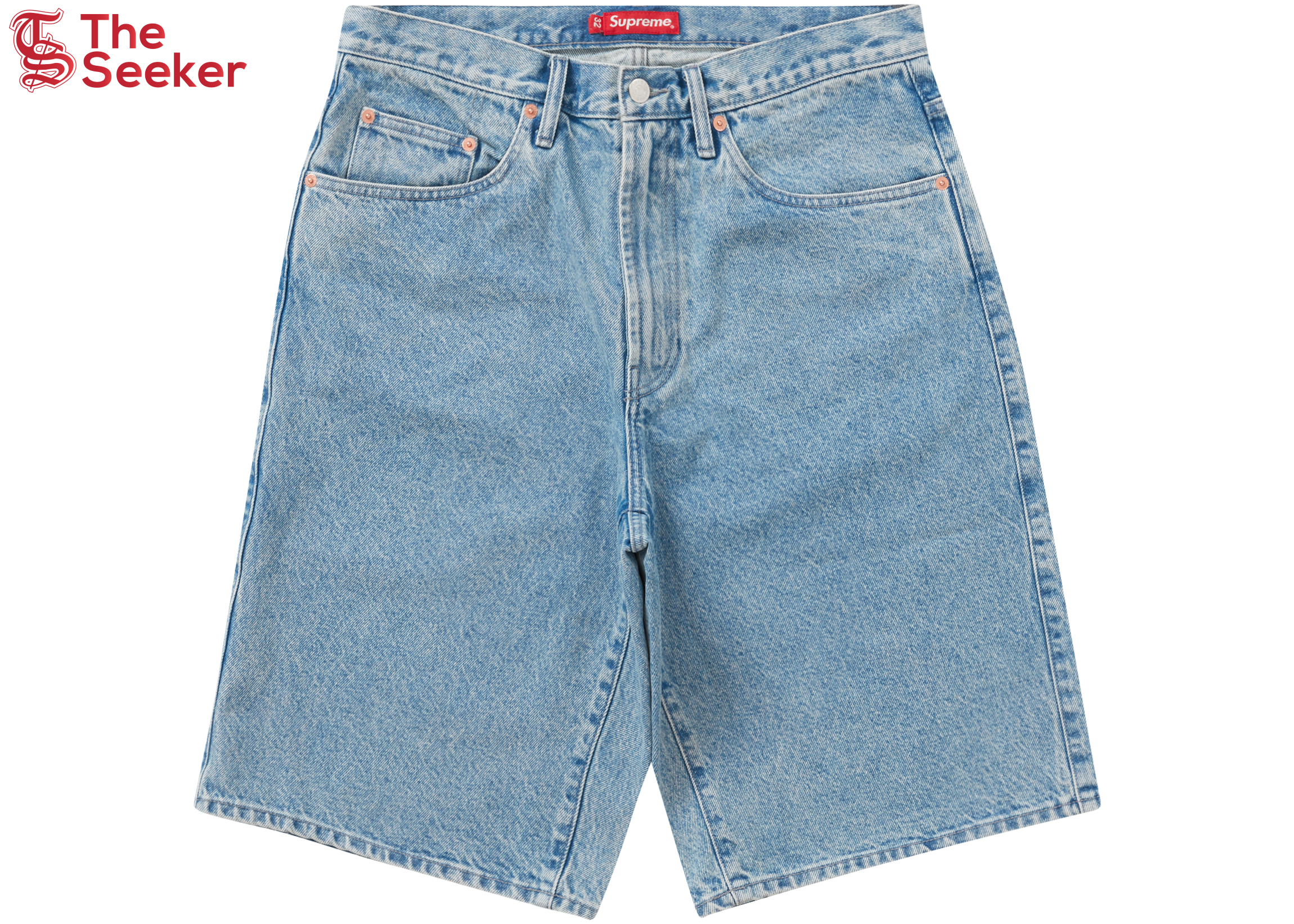 Supreme Baggy Denim Short Washed Blue