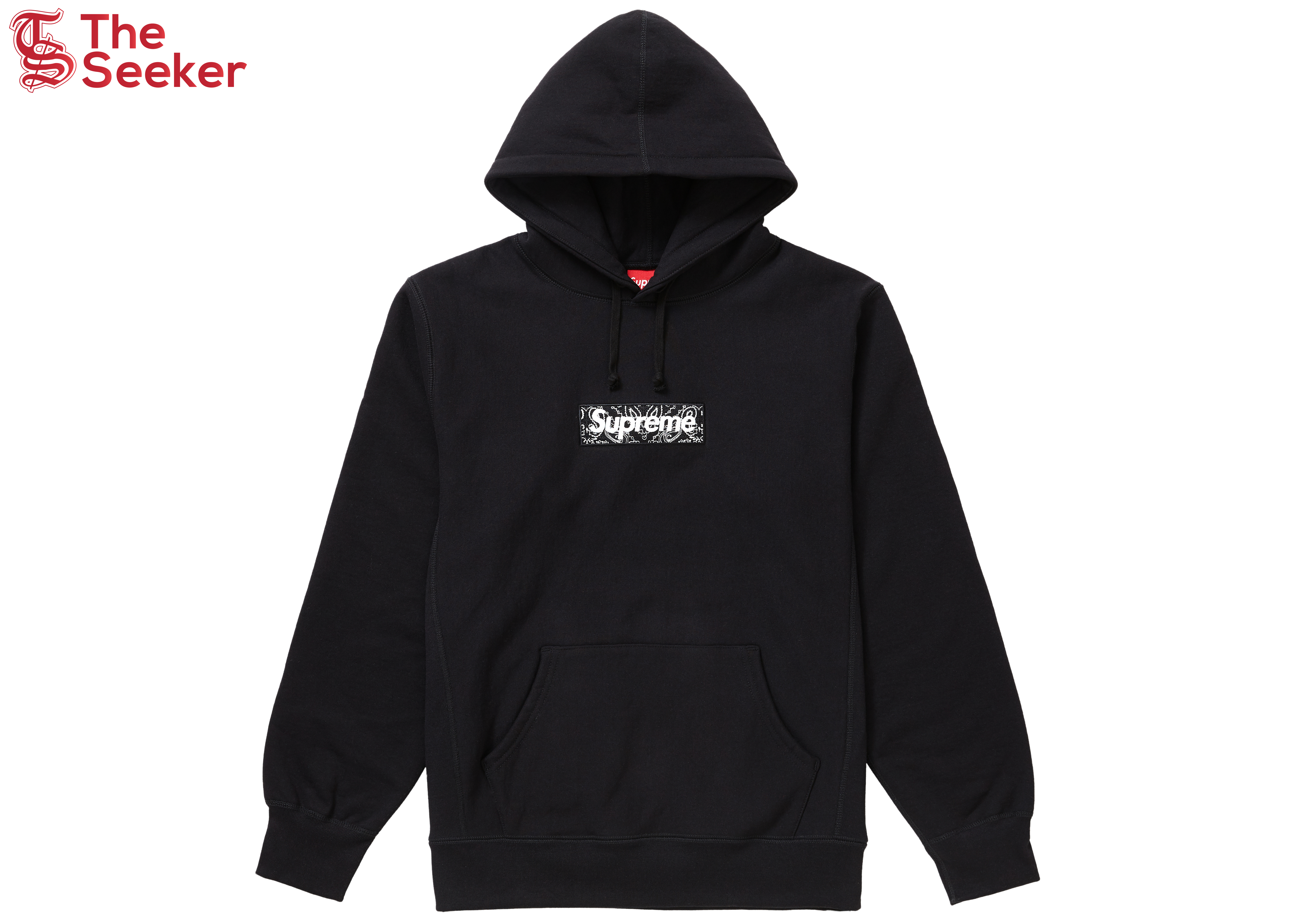 Supreme Bandana Box Logo Hooded Sweatshirt Black