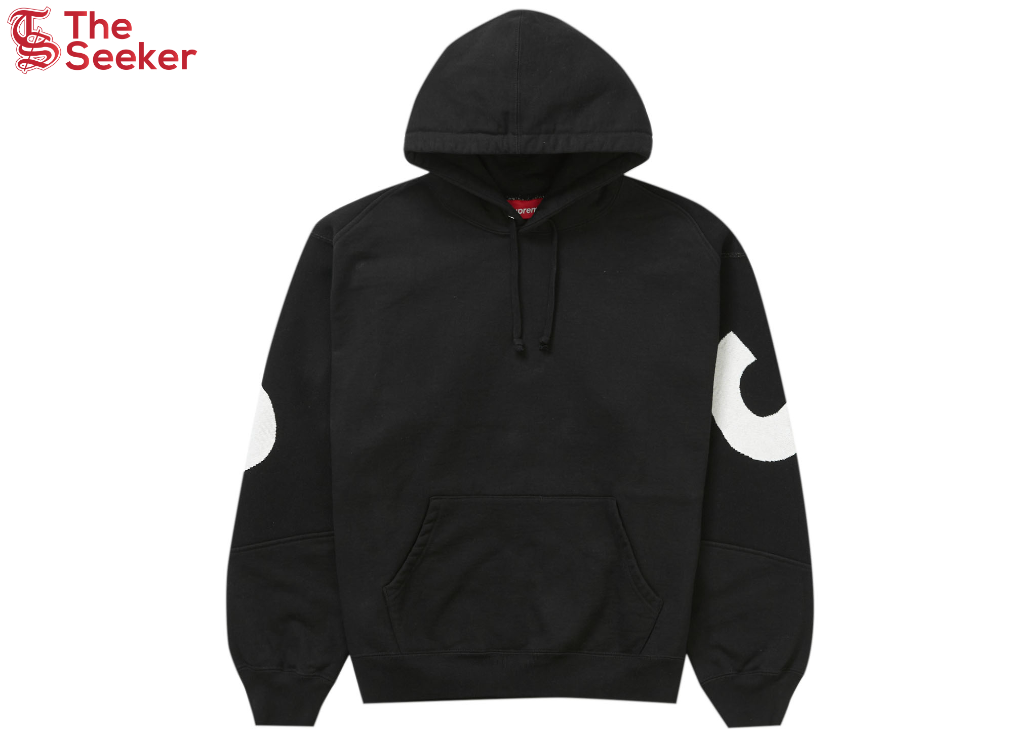 Supreme Big Logo Jacquard Hooded Sweatshirt Black