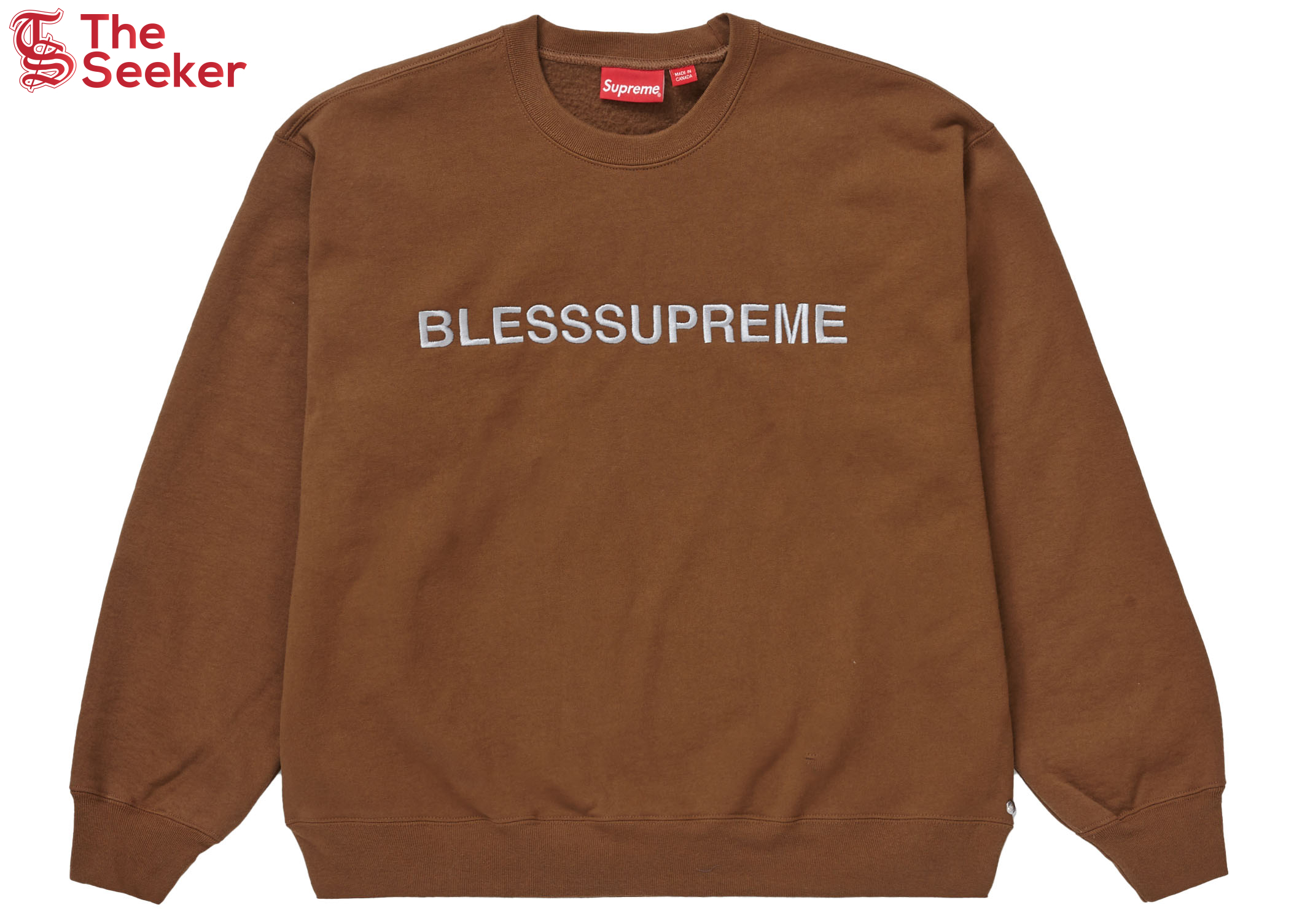 Supreme Bless Crewneck Brown