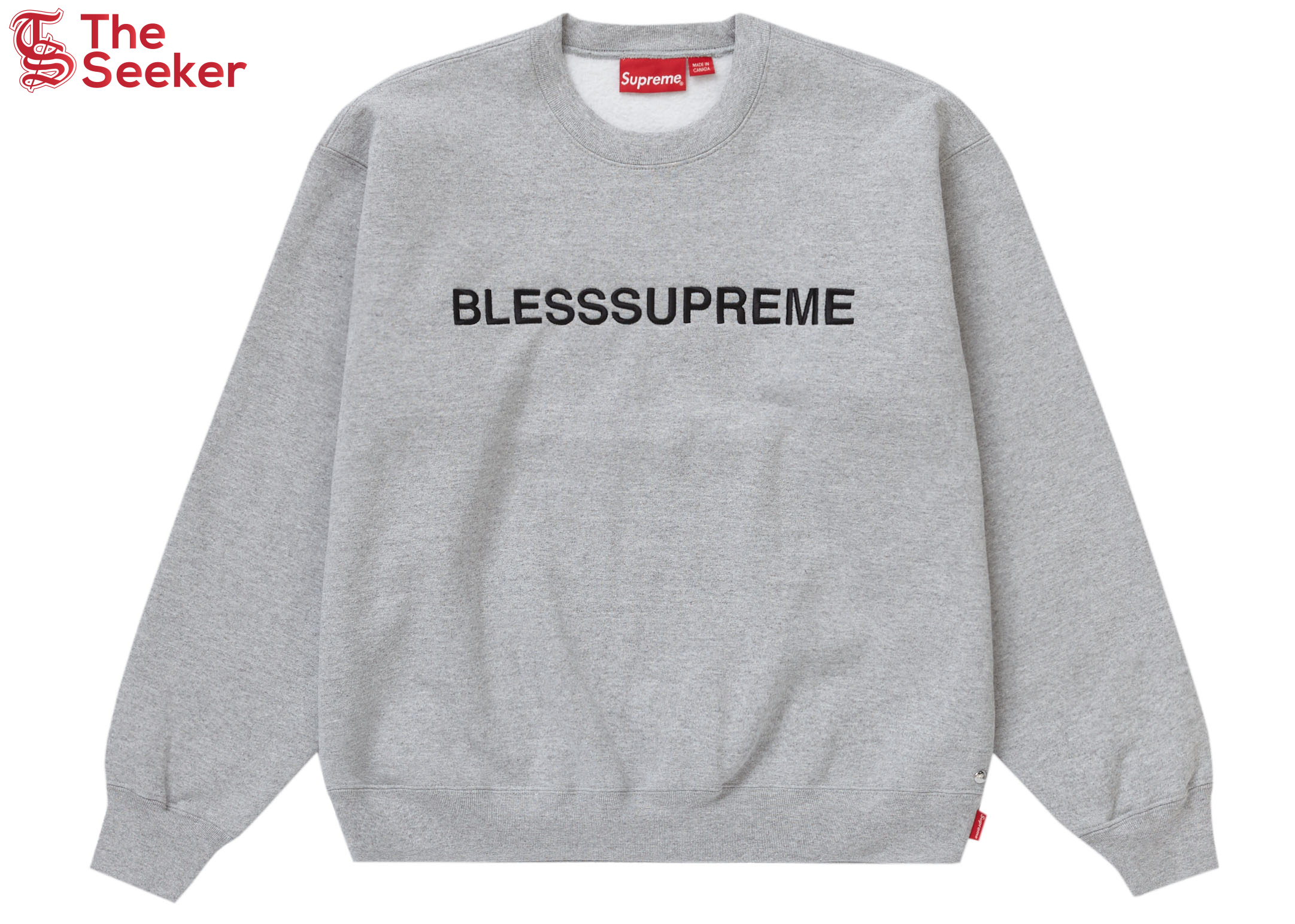 Supreme Bless Crewneck Heather Grey