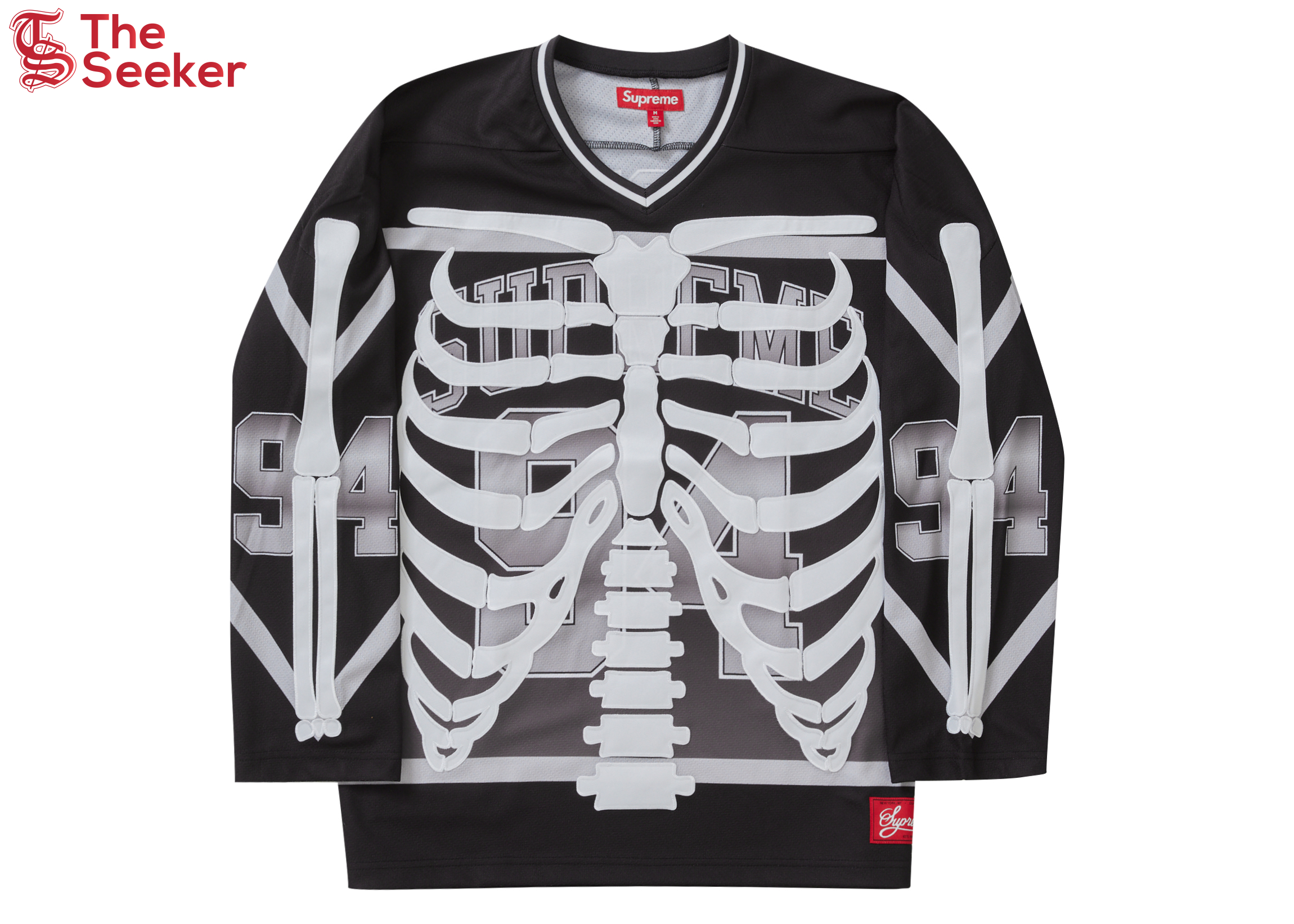 Supreme Bones Hockey Jersey Black