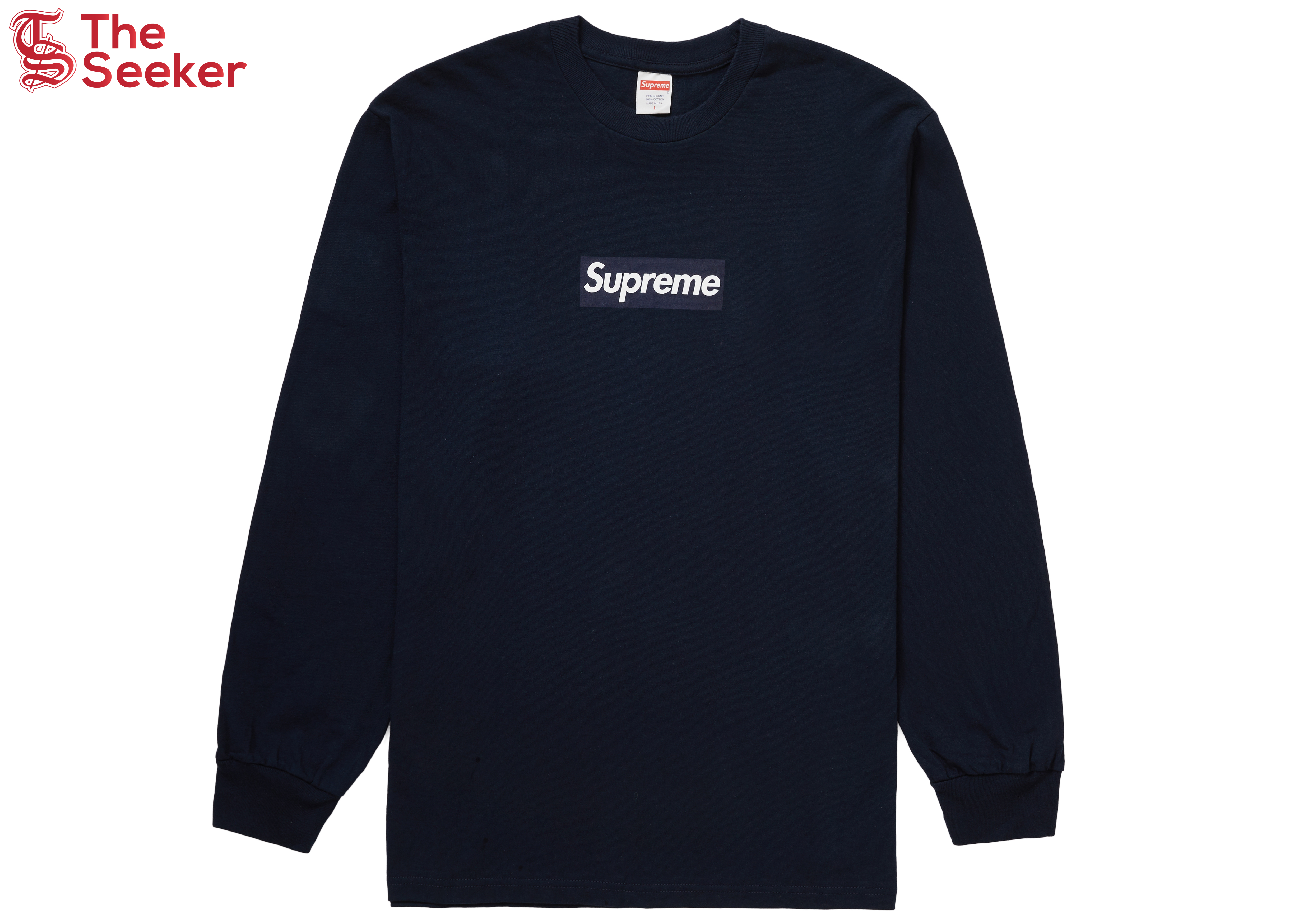 Supreme Box Logo L/S Tee Navy