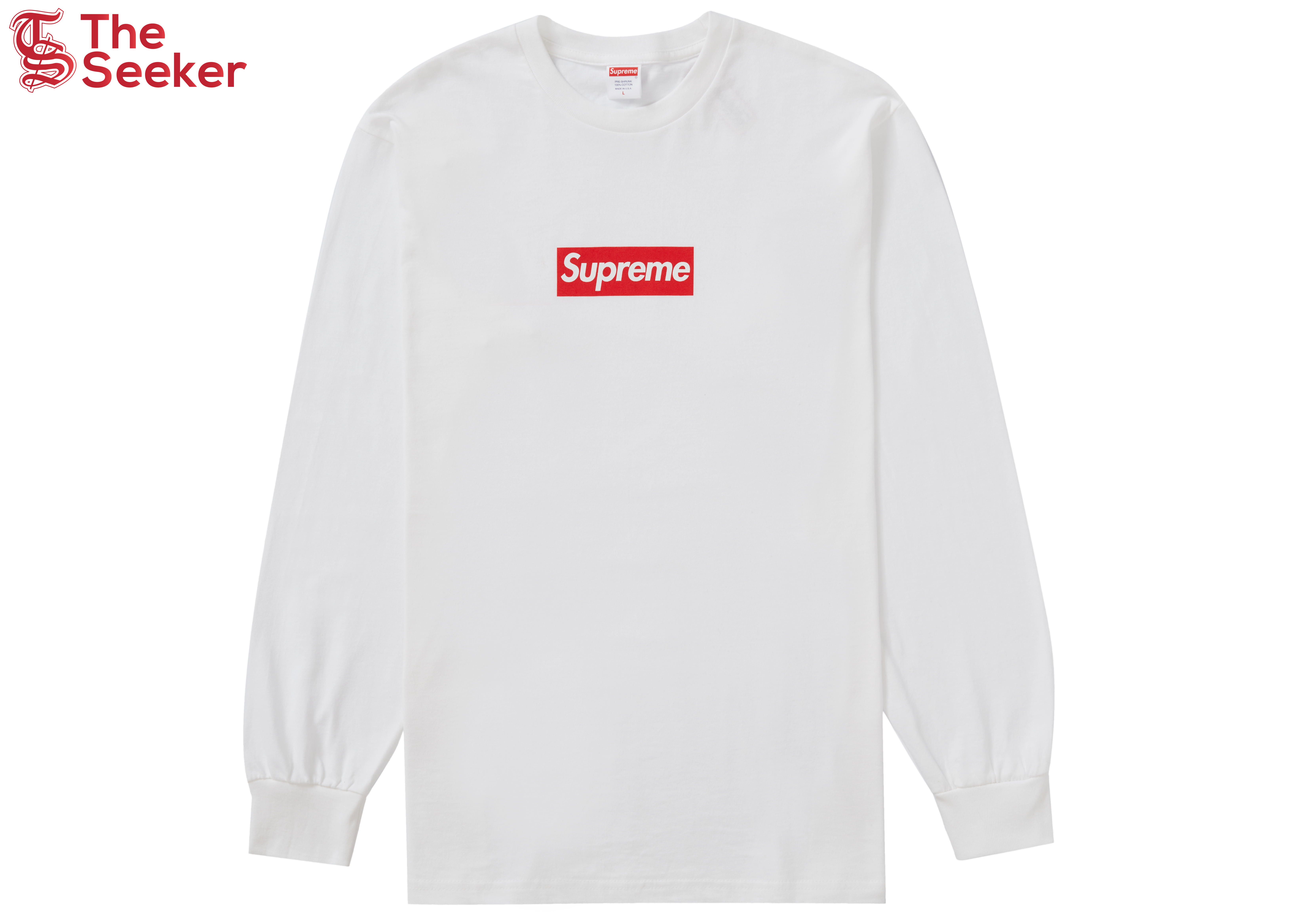 Supreme Box Logo L/S Tee White