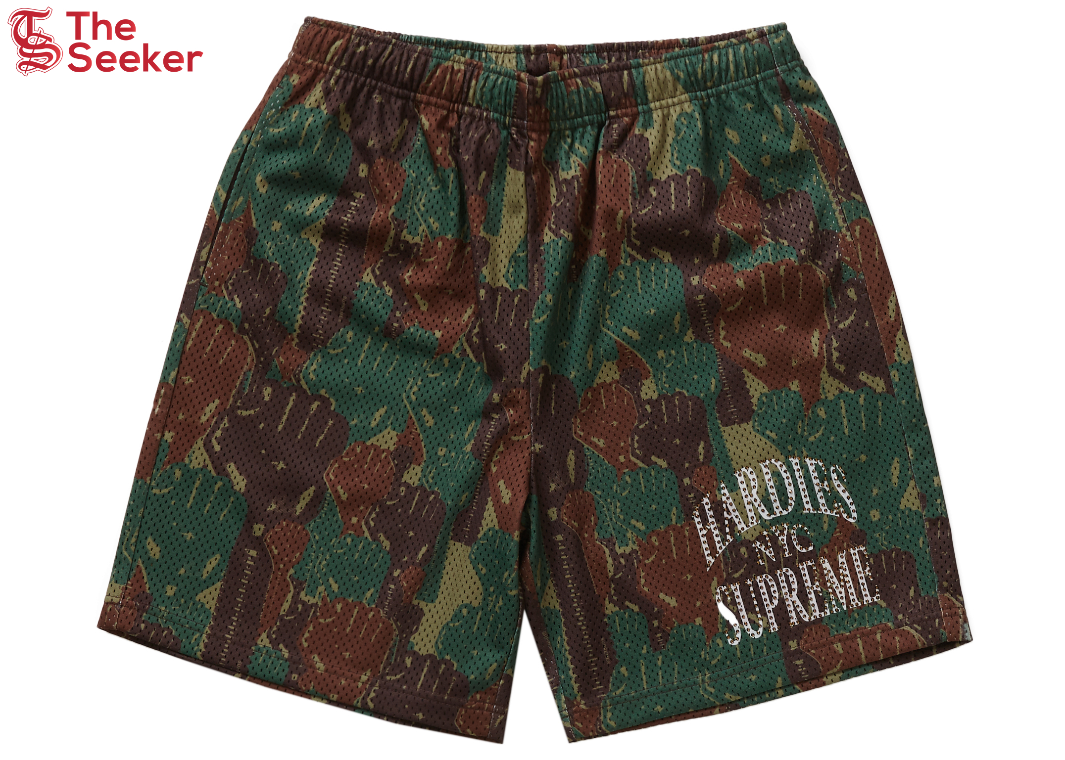 Supreme Camo Basketball Short Green