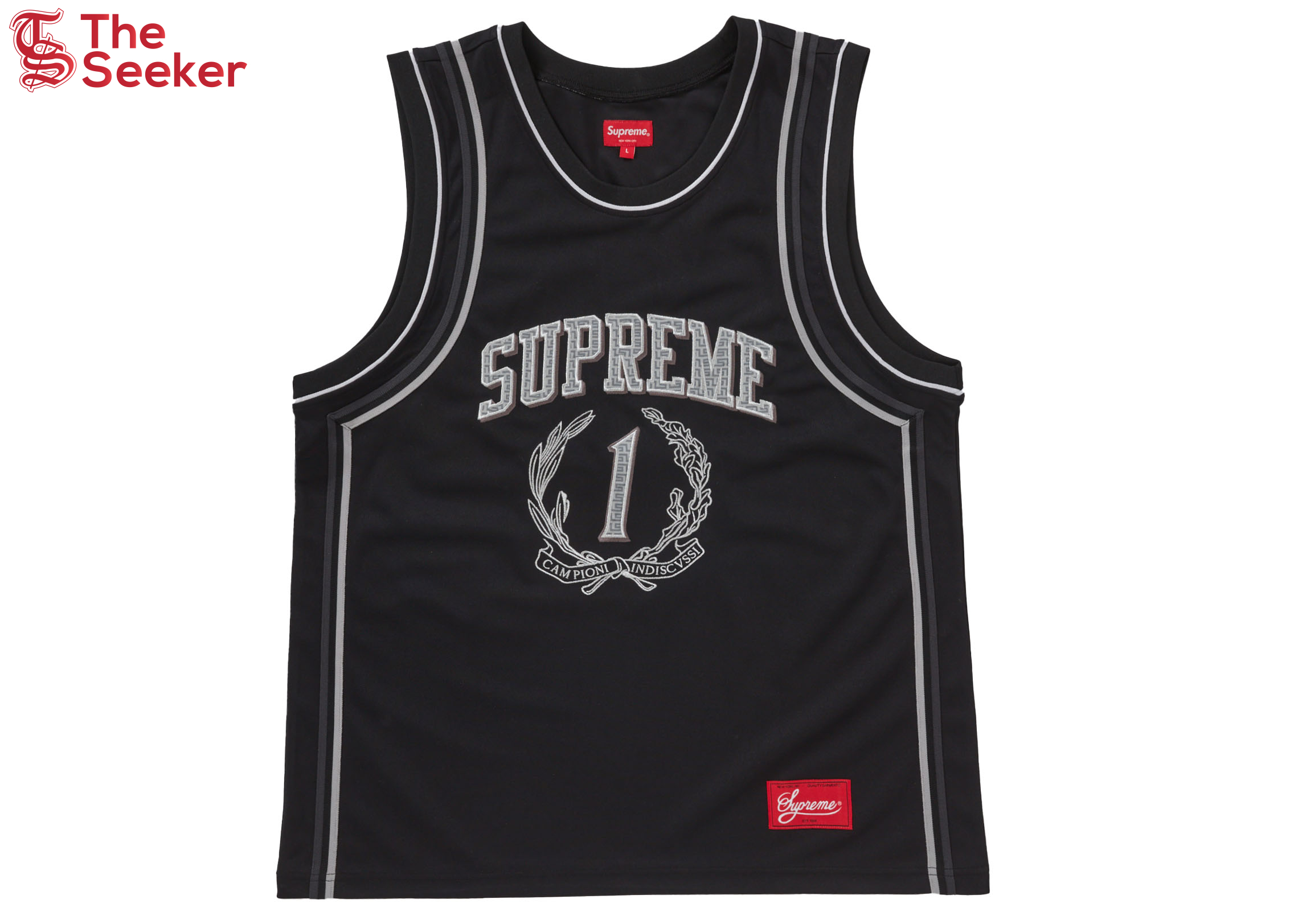 Supreme Campioni Basketball Jersey Black
