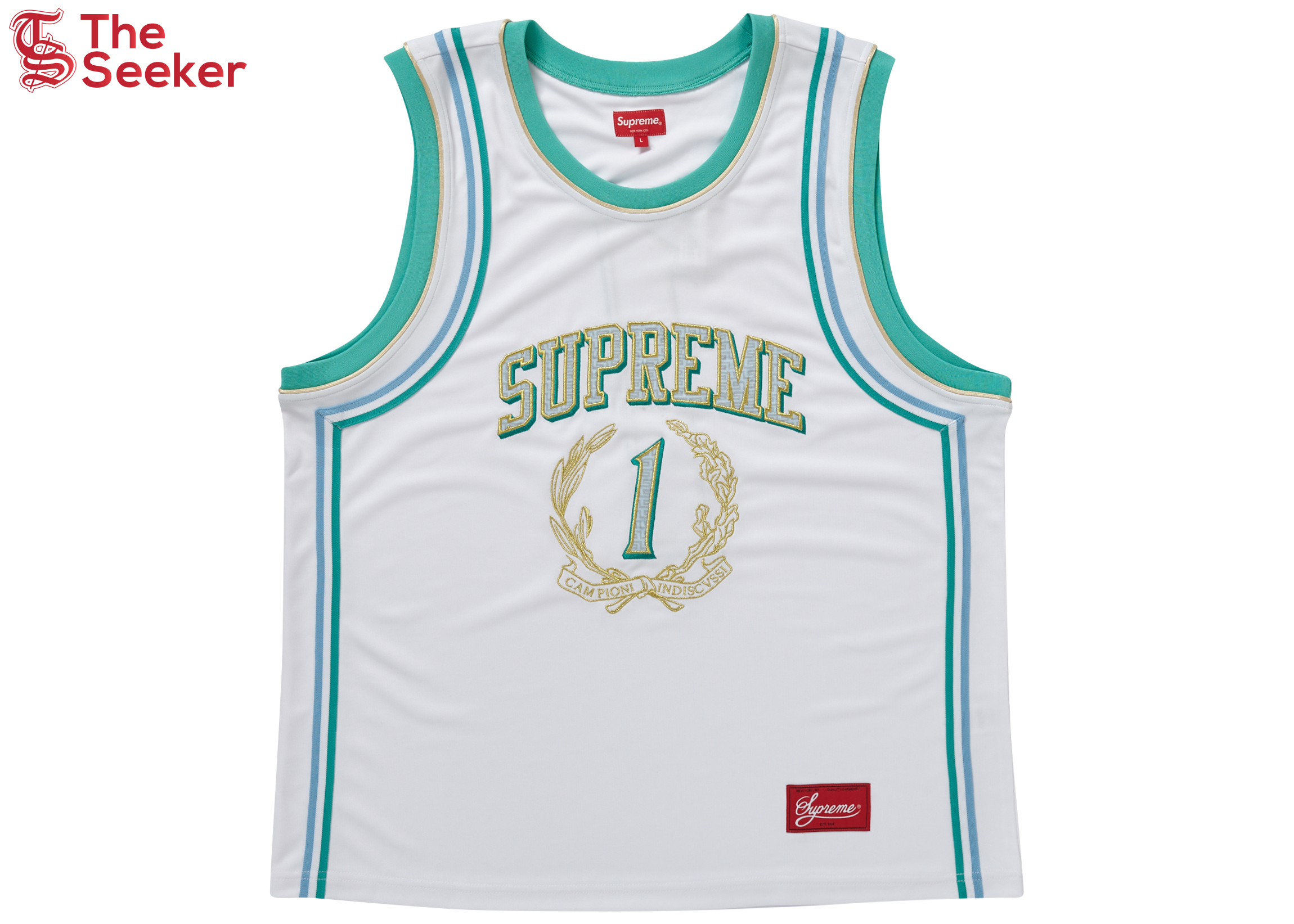 Supreme Campioni Basketball Jersey White