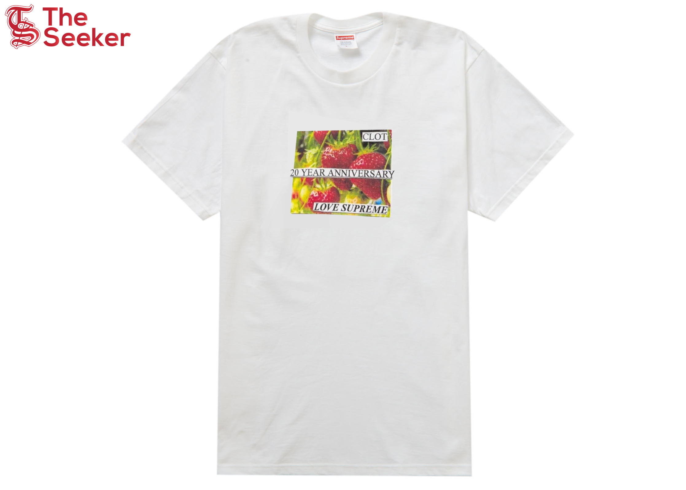 Supreme CLOT 20th Anniversary Tee White