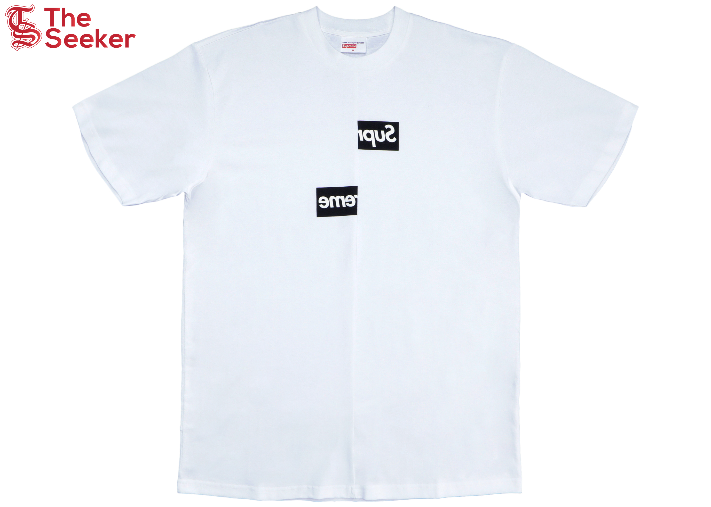 Supreme Comme des Garcons SHIRT Split Box Logo Tee White