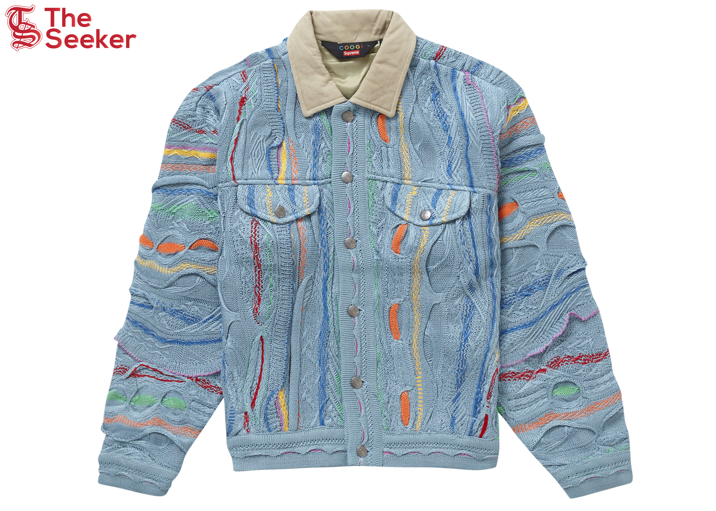 Supreme Coogi Trucker Jacket Blue