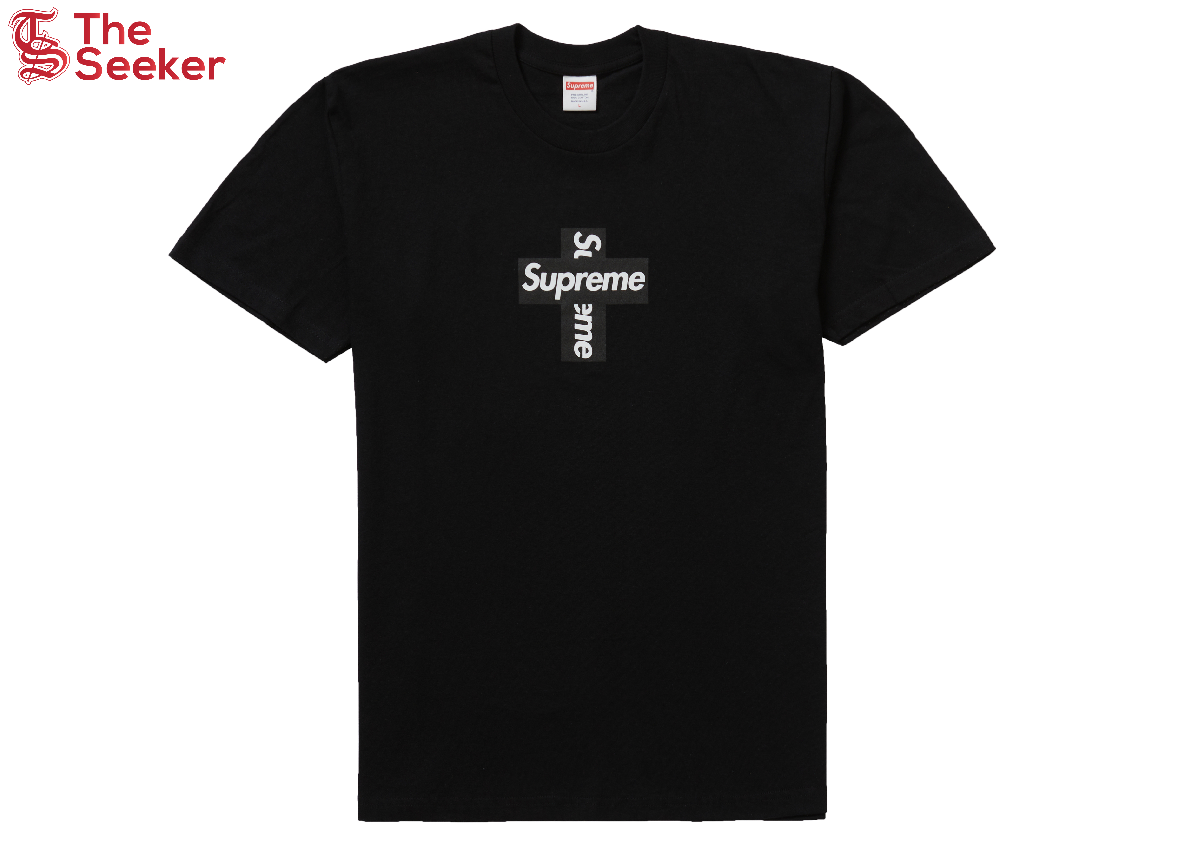 Supreme Cross Box Logo Tee Black