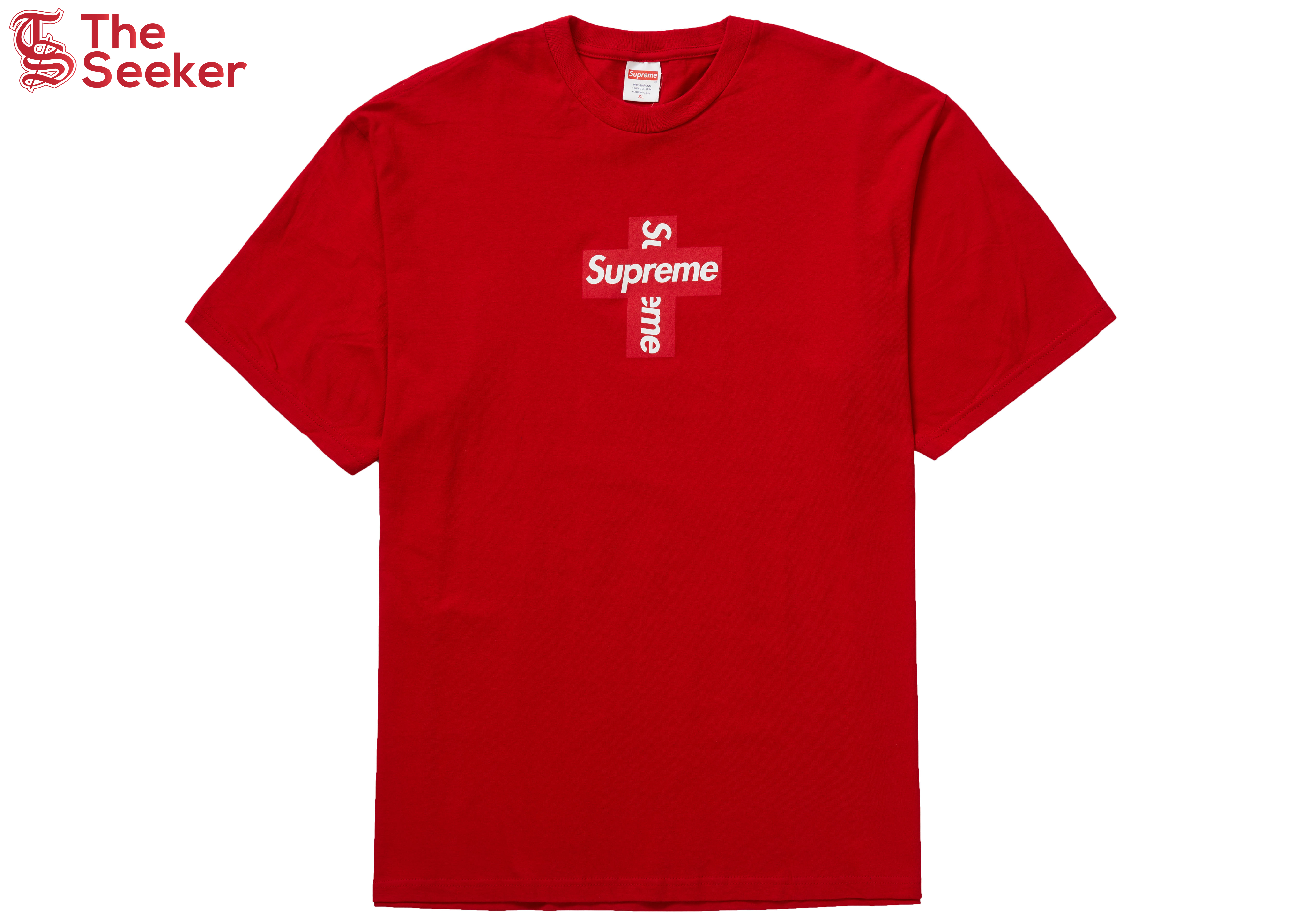 Supreme Cross Box Logo Tee Red