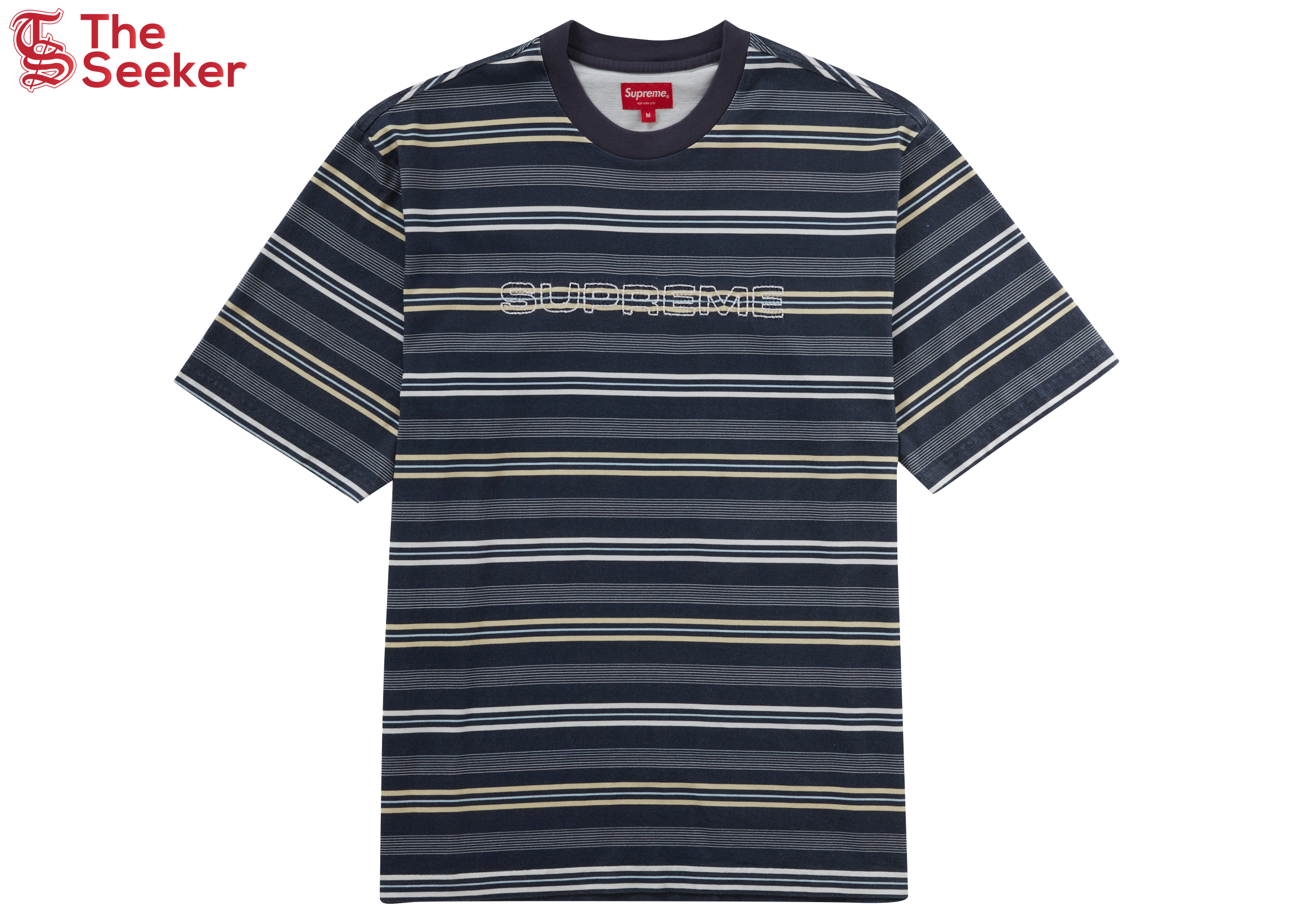 Supreme Dash Stripe S/S Top Navy