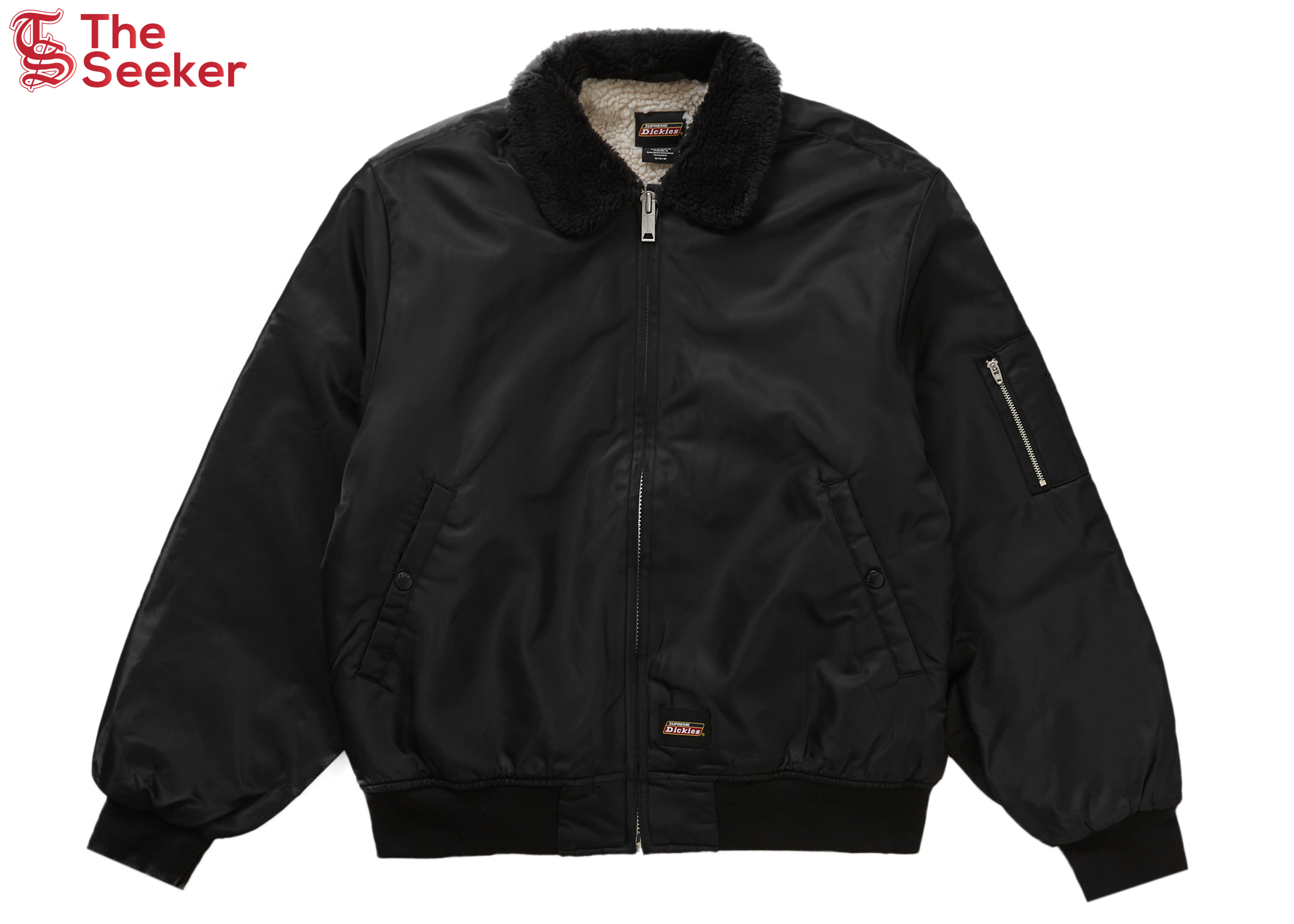 Supreme Dickies Fur Collar Bomber Jacket Black