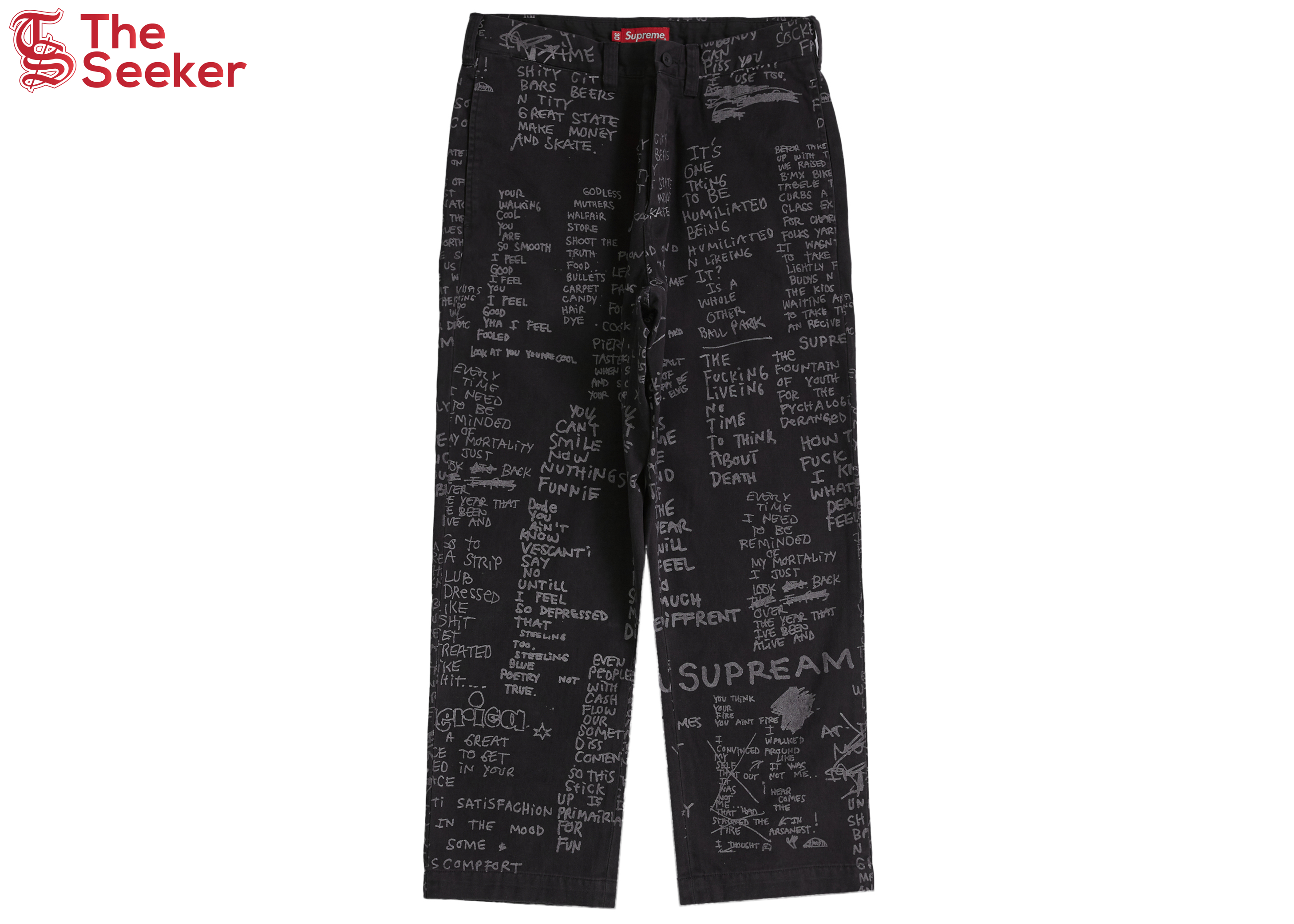 Supreme Gonz Poems Chino Pant Black