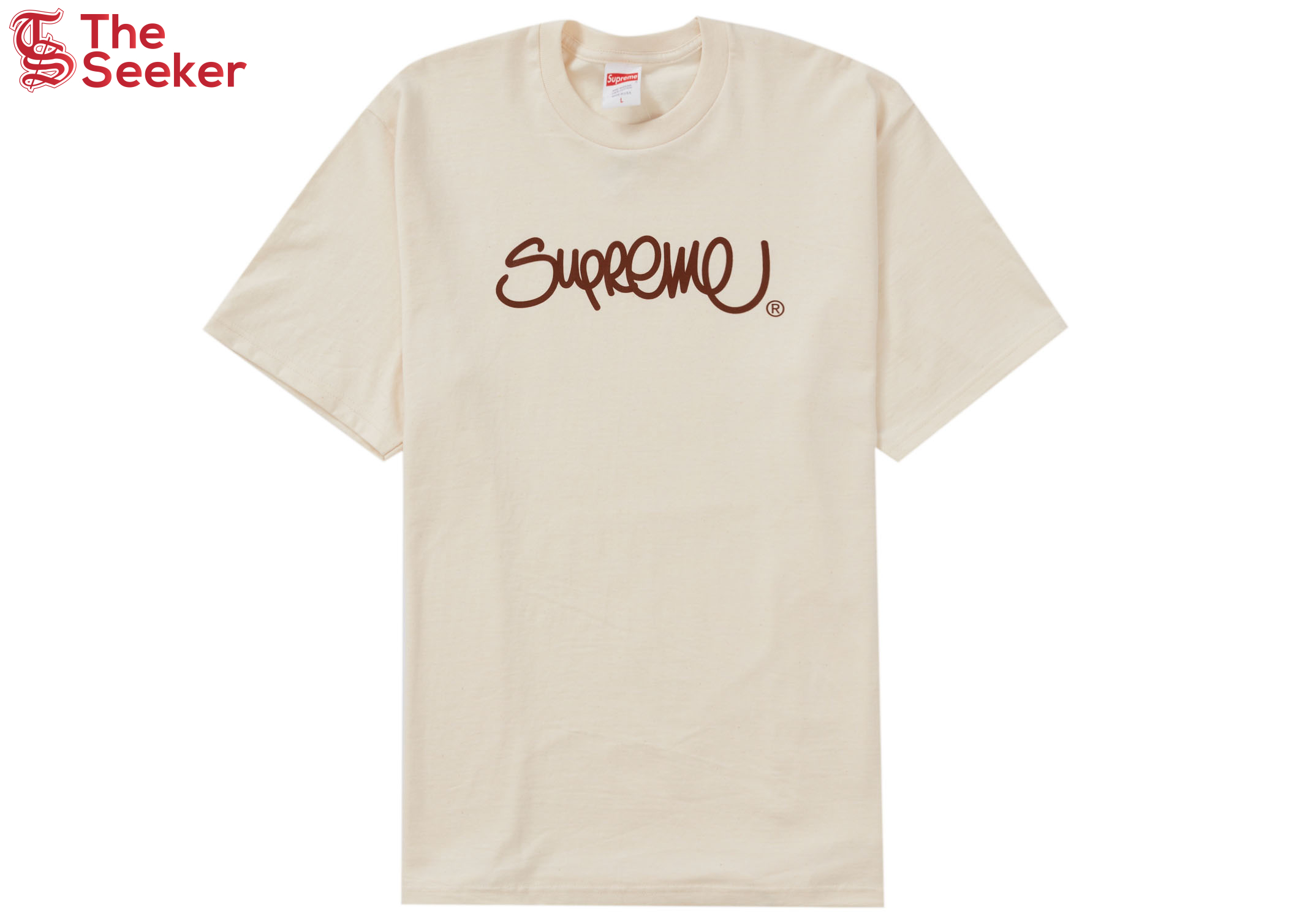 Supreme Handstyle Tee Natural