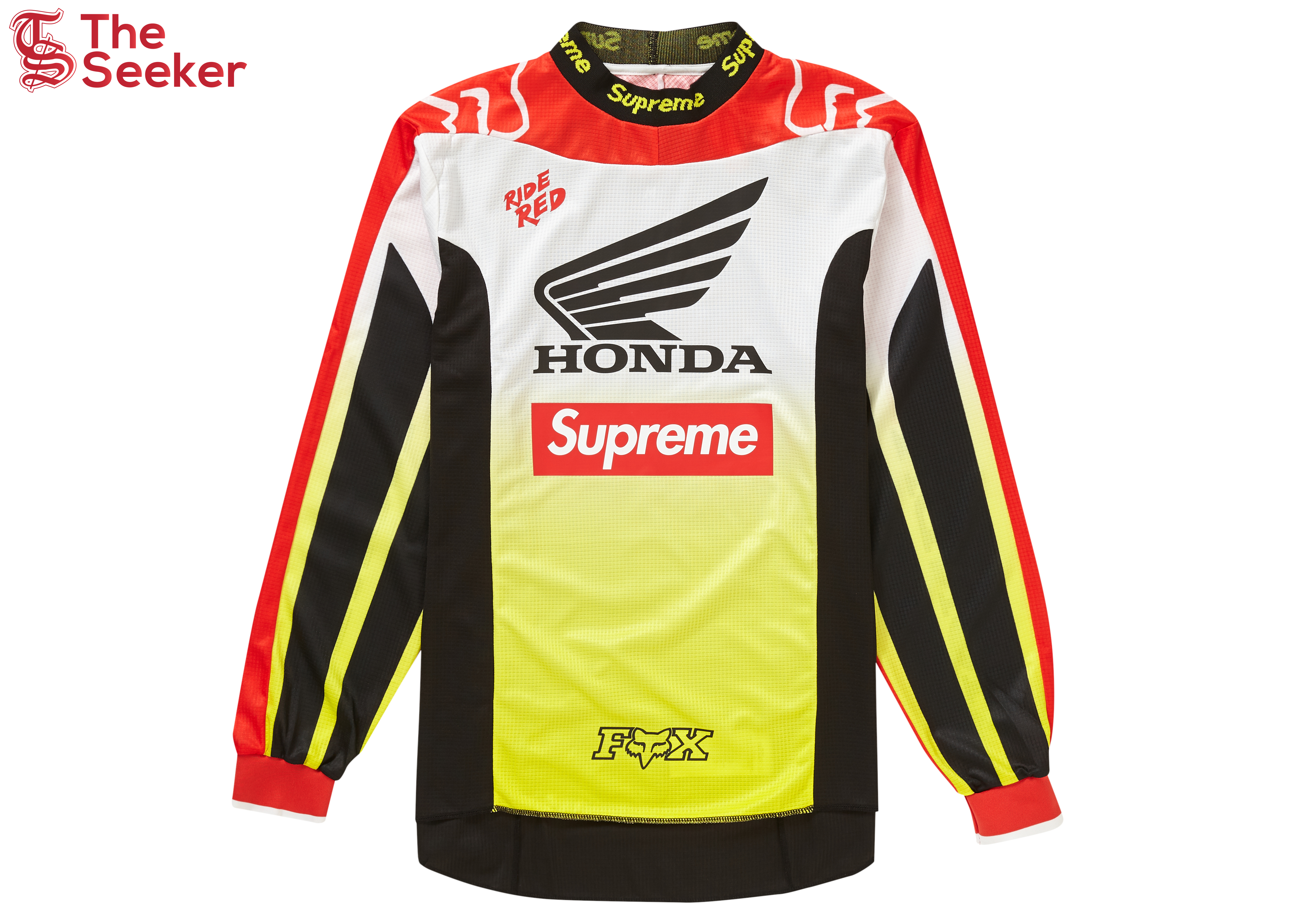 Supreme Honda Fox Racing Moto Jersey Top Red