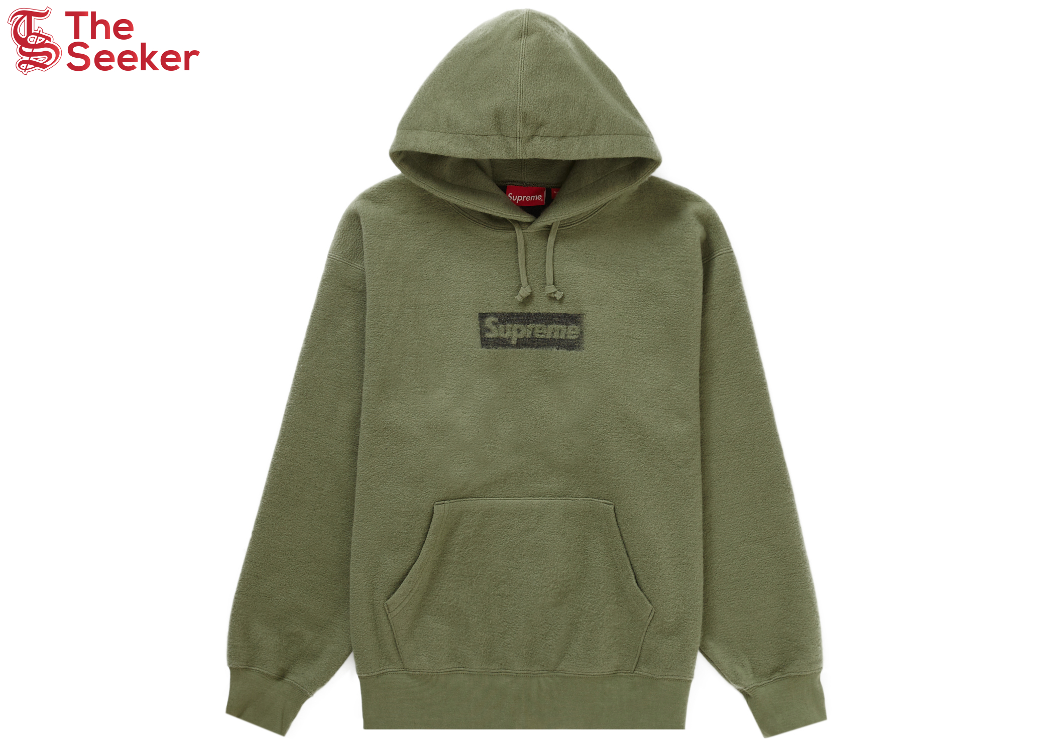 Supreme Inside Out Box Logo Hooded Sweatshirt Light Olive