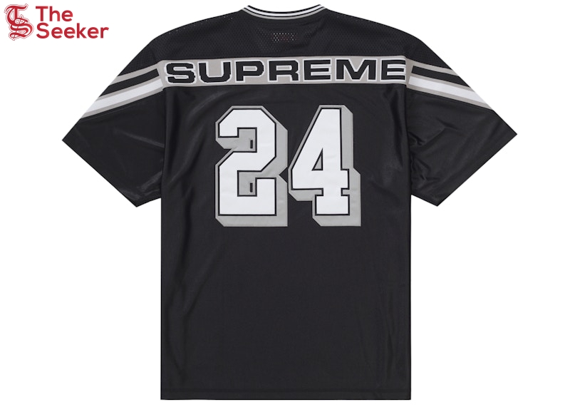 Supreme Jacquard Rib Football Jersey Black