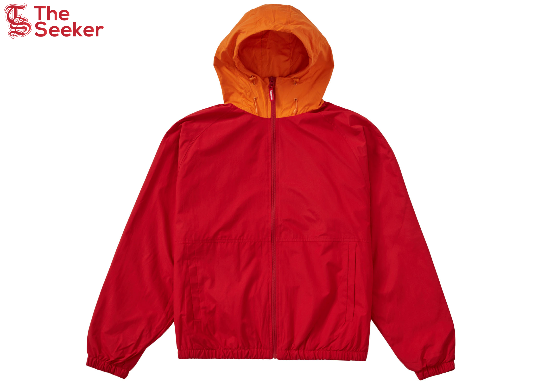 Supreme Lightweight Nylon Hooded Jacket Red