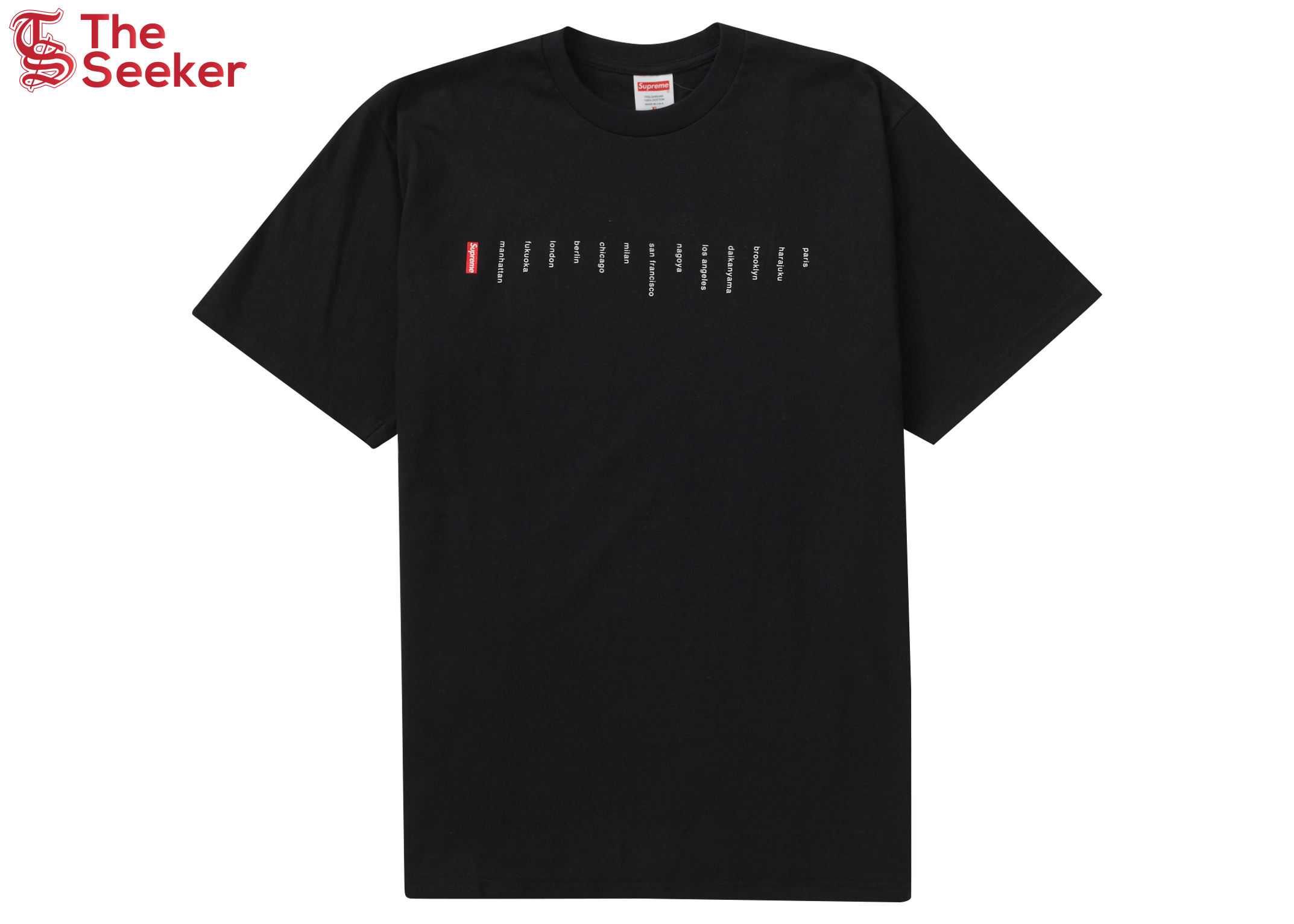 Supreme Location Tee Black