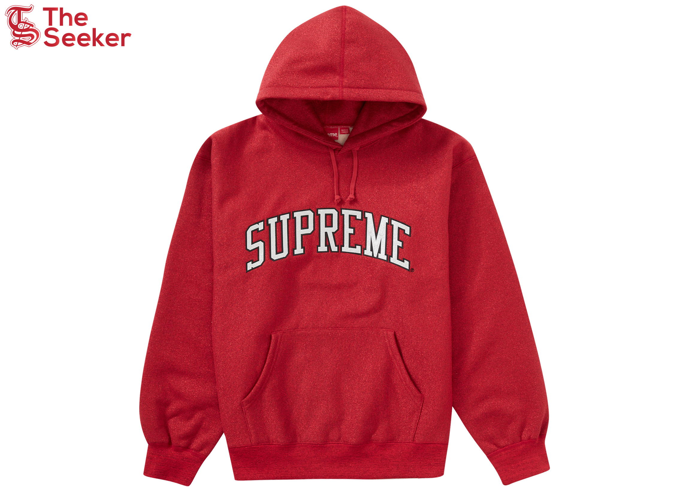 Supreme Metallic Arc Hooded Sweatshirt (SS23) Red