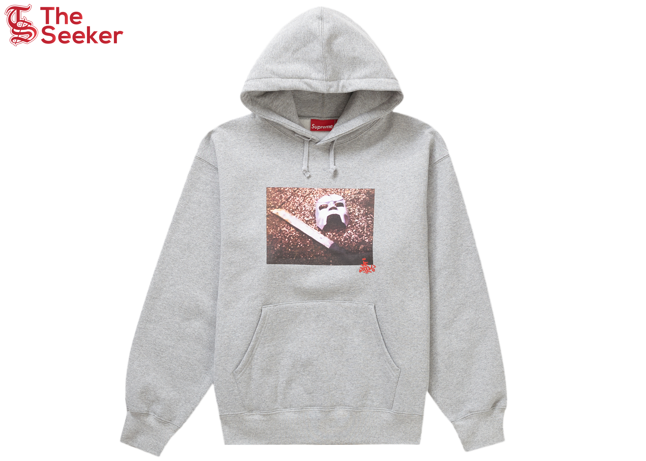 Supreme MF DOOM Hooded Sweatshirt Heather Grey