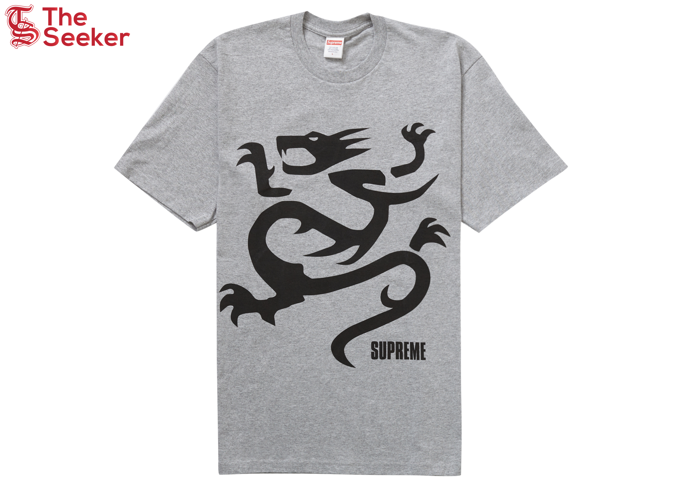 Supreme Mobb Deep Dragon Tee Heather Grey